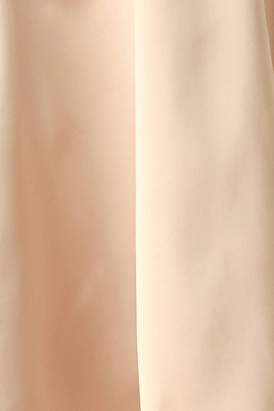 CHAMPAGNE ROMANCE CHAMPAGNE PINK OFF-SHOULDER MIDI DRESS
