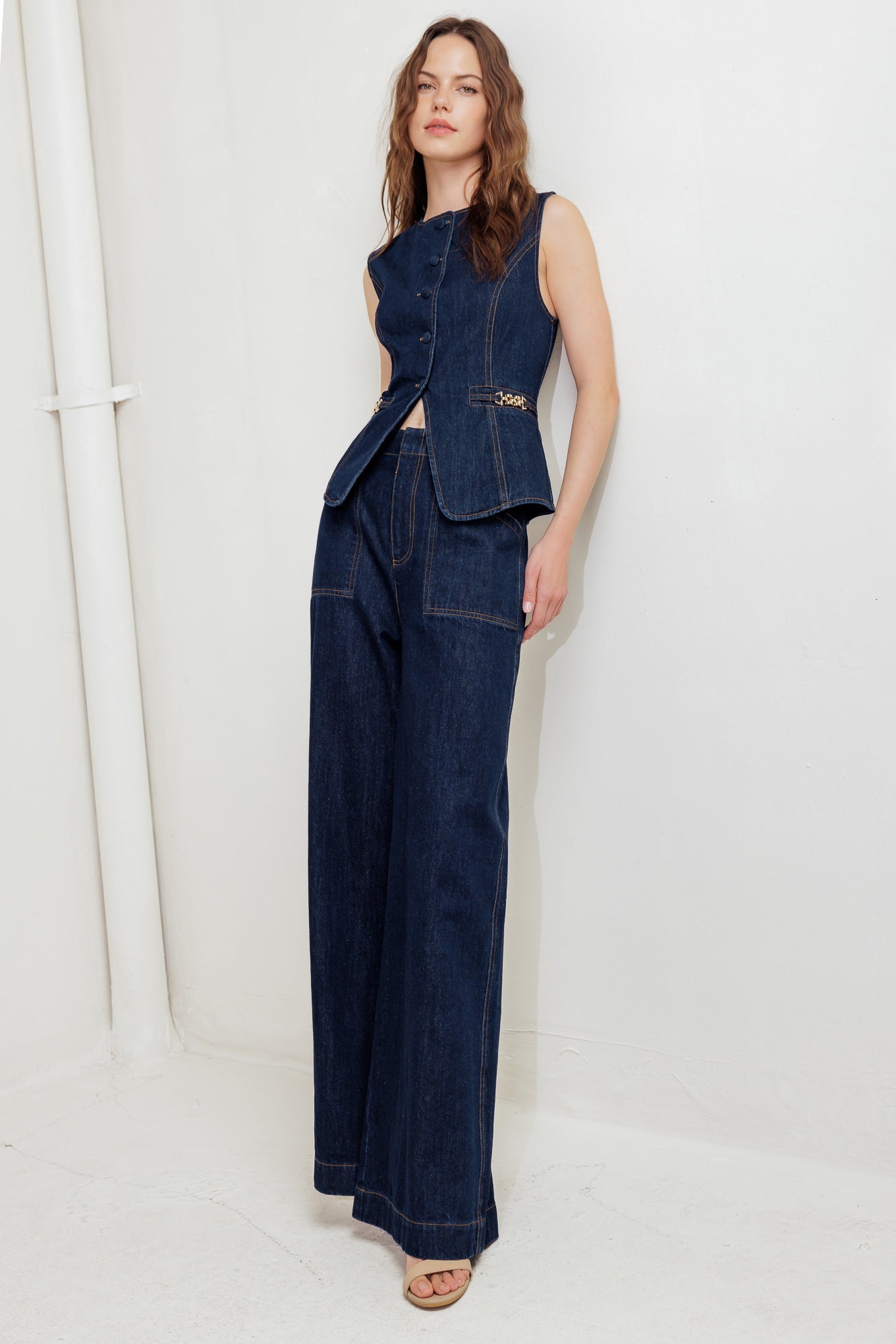 INDIGO ICON DENIM VEST