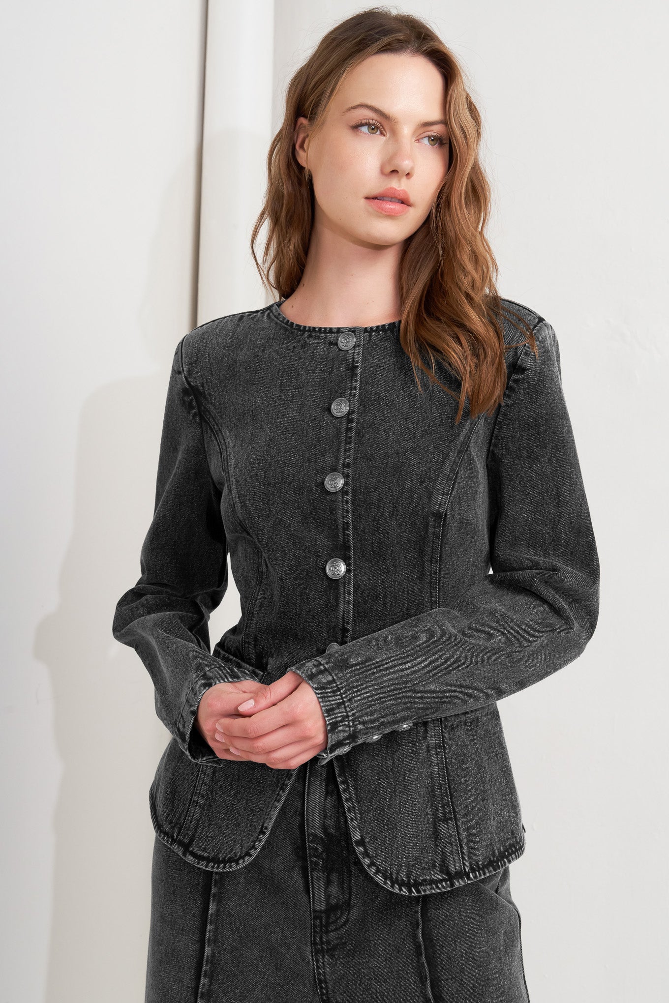 GRAPHITE MUSE DENIM JACKET
