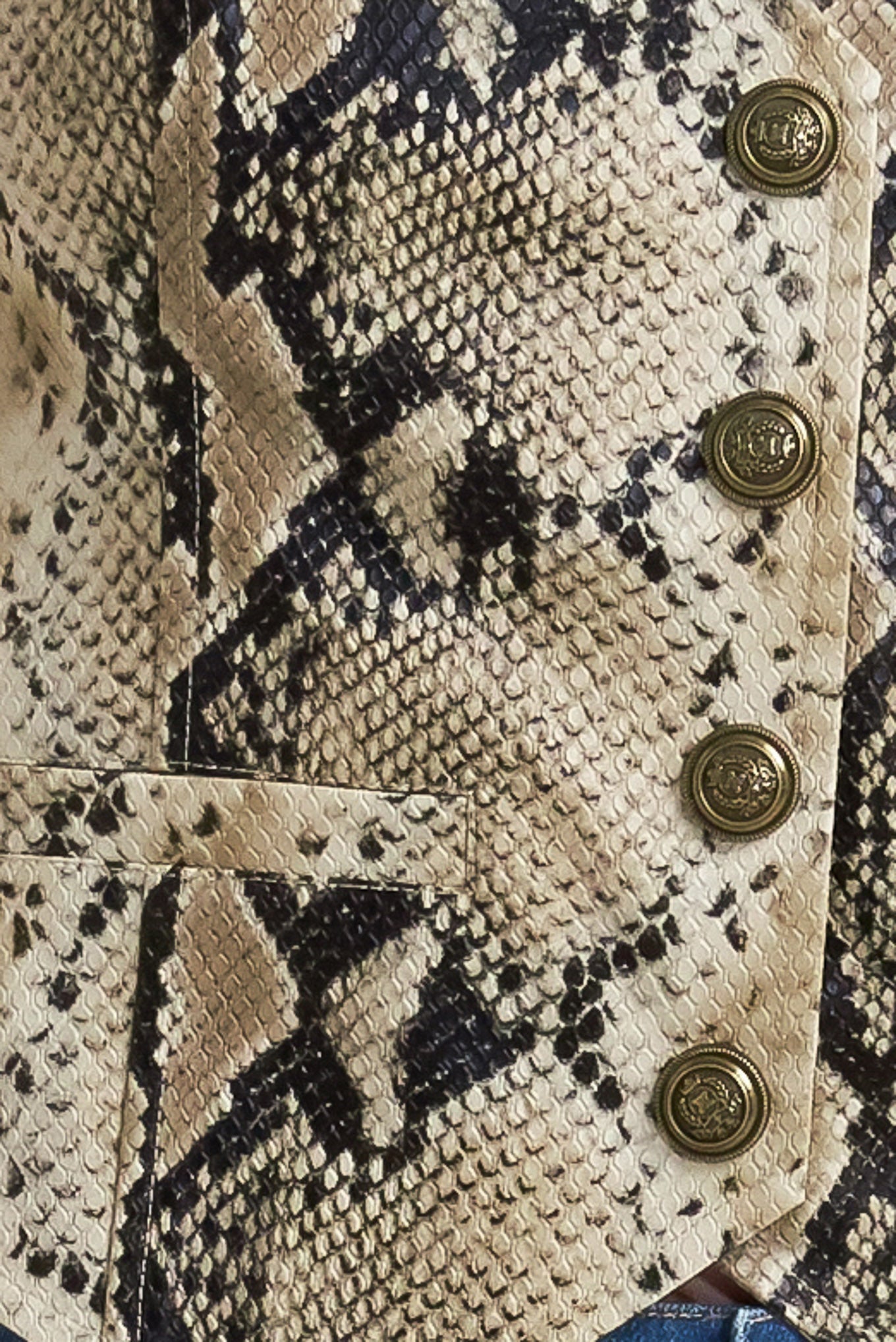 GLAM VENOM FAUX LEATHER VEST