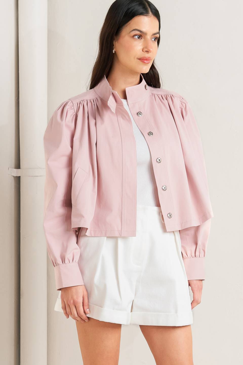 SOFT SIGNAL PINK BEIGE JACKET