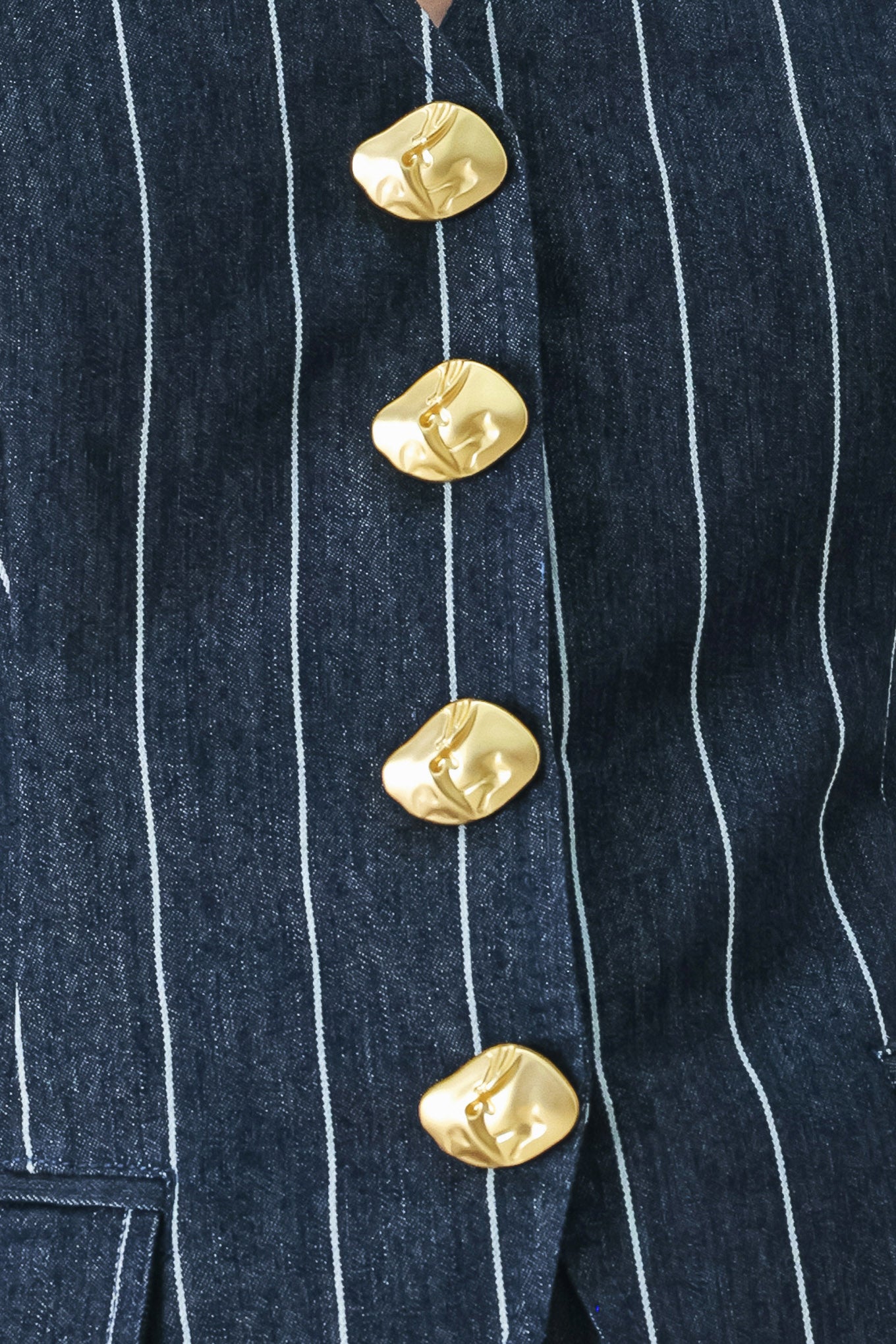 BOSS BABE STRIP WOVEN VEST