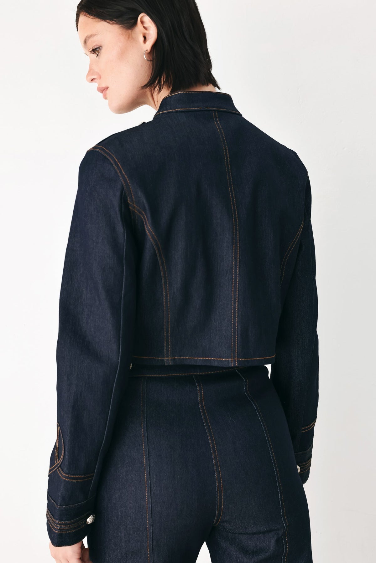 MIDNIGHT COMMANDER DENIM MILITARY JACKET