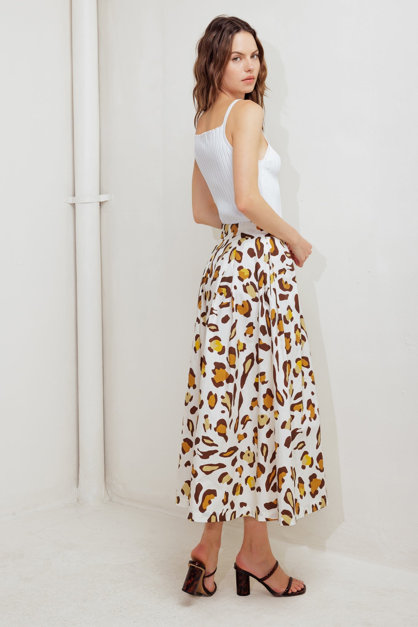 CITY JUNGLE WOVEN FULL SKIRT