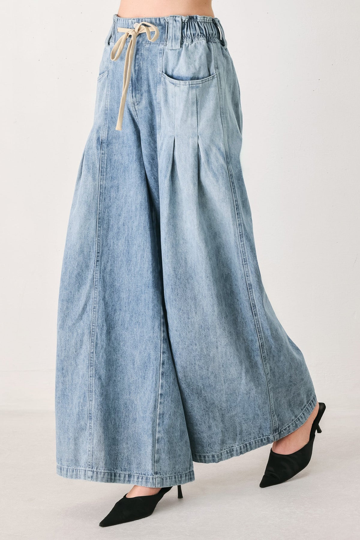 CALM & COLLECTED BLUE DENIM PANTS