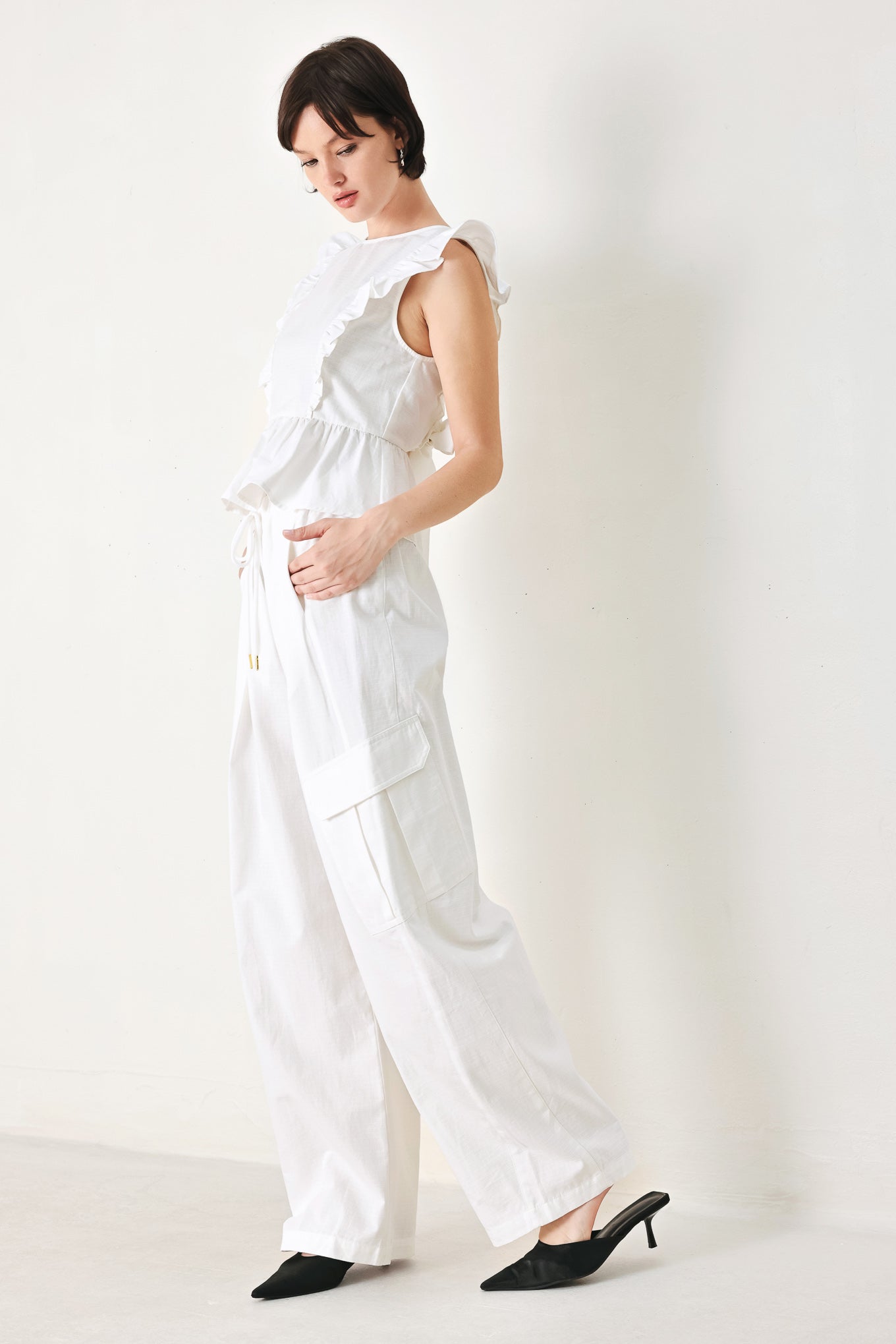 CRISP ESSENTIAL WOVEN BALLON PANTS