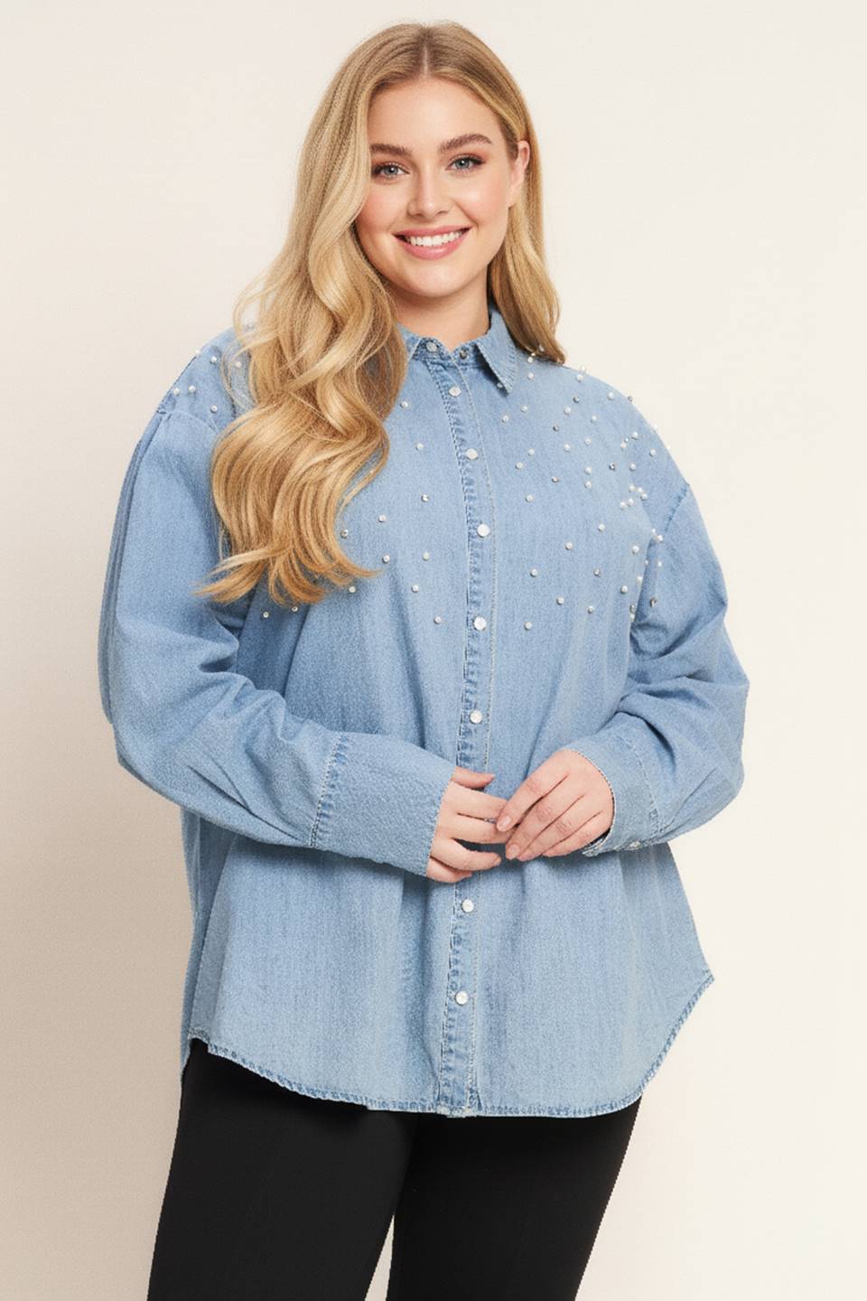 POWER TAILORING LIGHTWEIGHT DENIM SHIRT