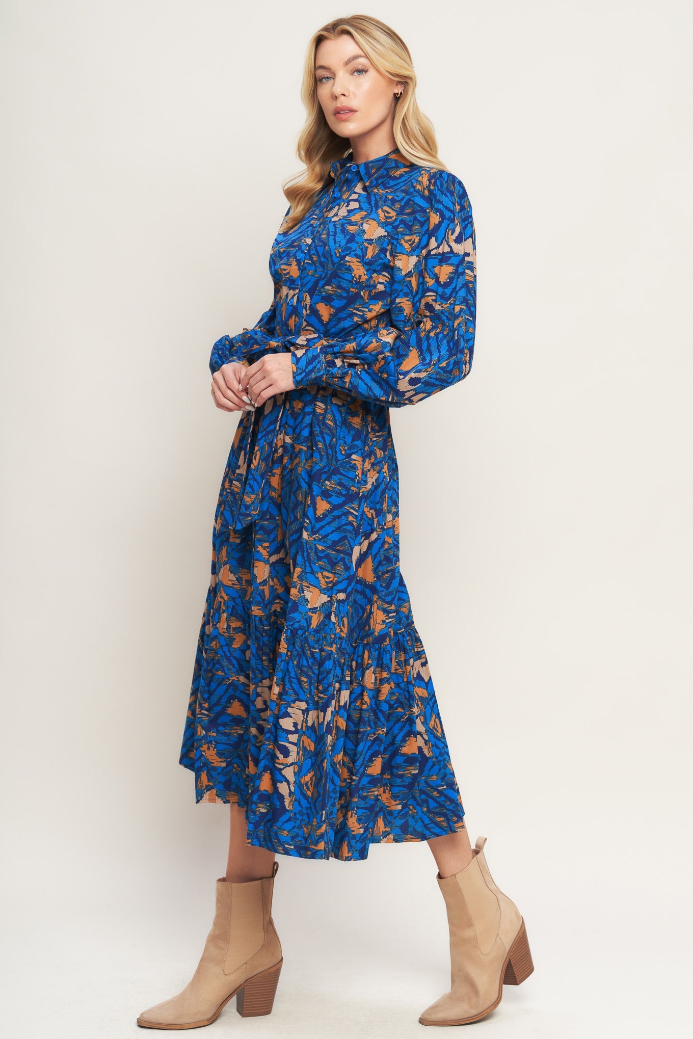 NORTH HILLS WOVEN SHIRT DRESS