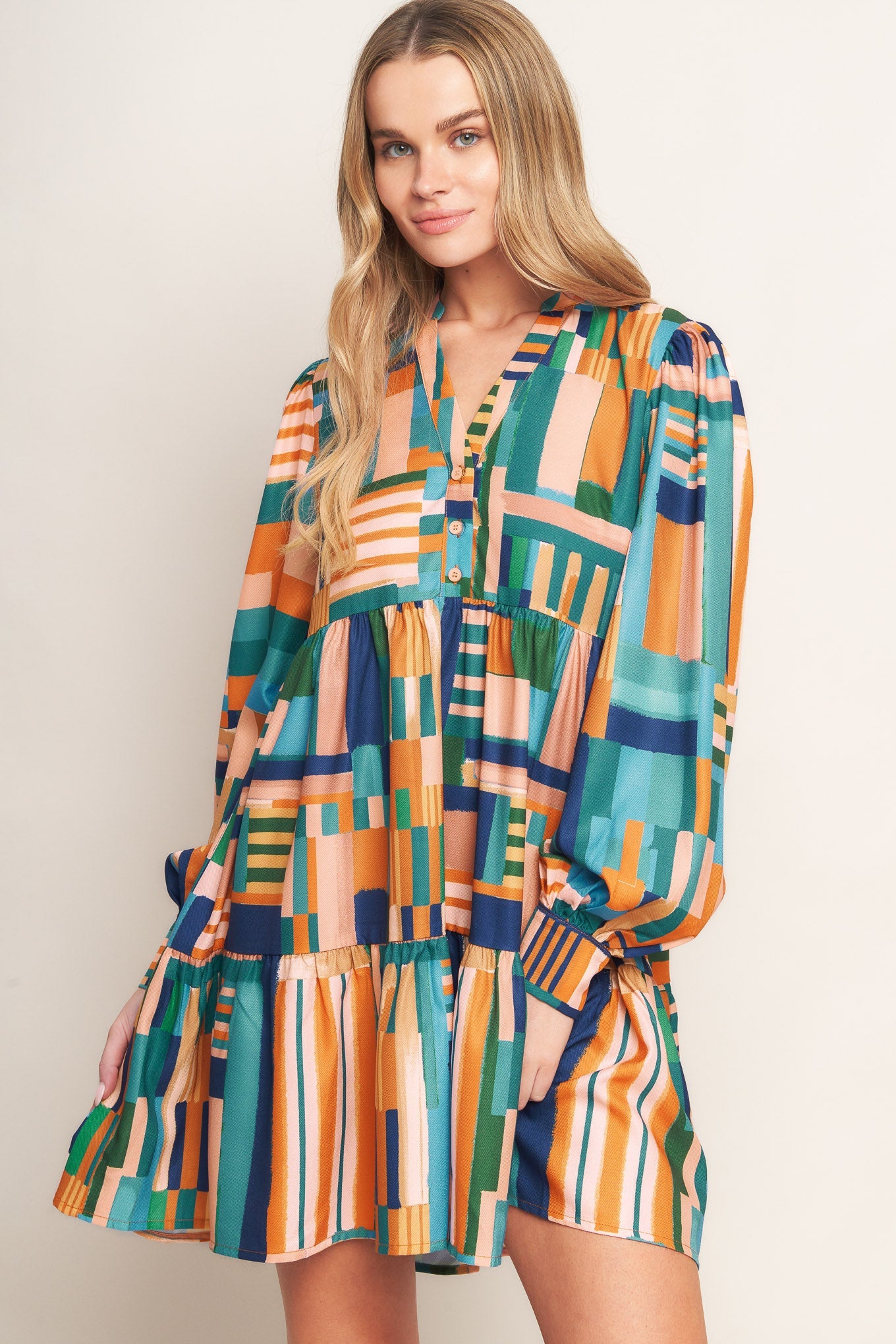 EFFORTLESS SELECTION WOVEN MINI DRESS