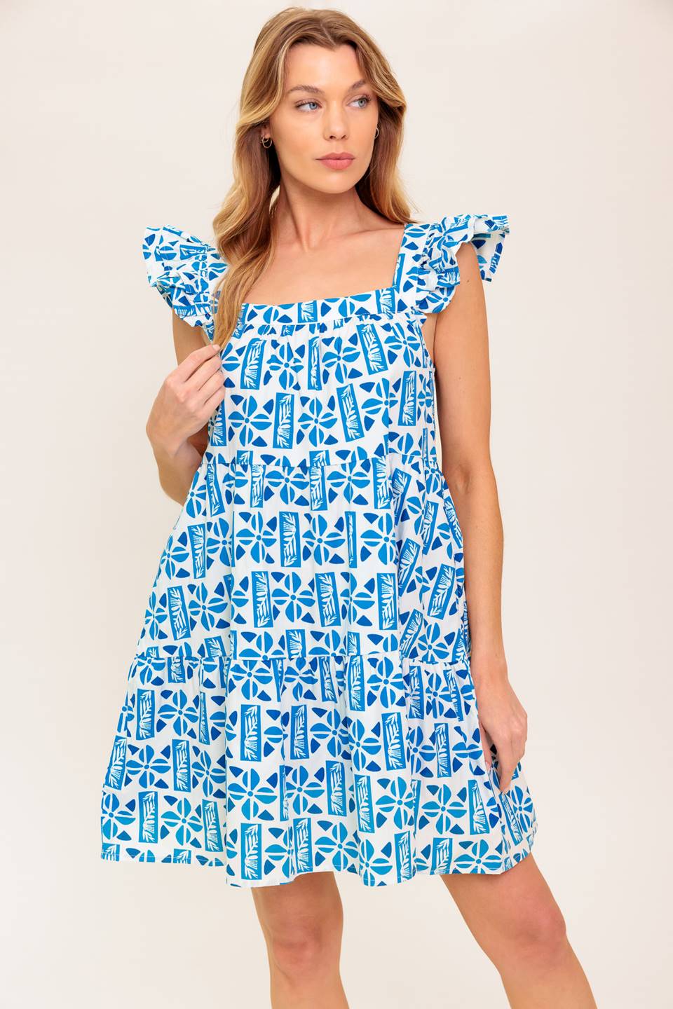 HALF PASS SUNSET WOVEN MINI DRESS