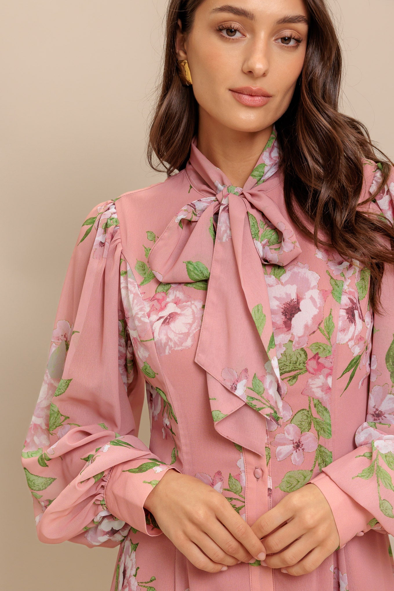 BLUSH BOTANICA WOVEN MIDI DRESS