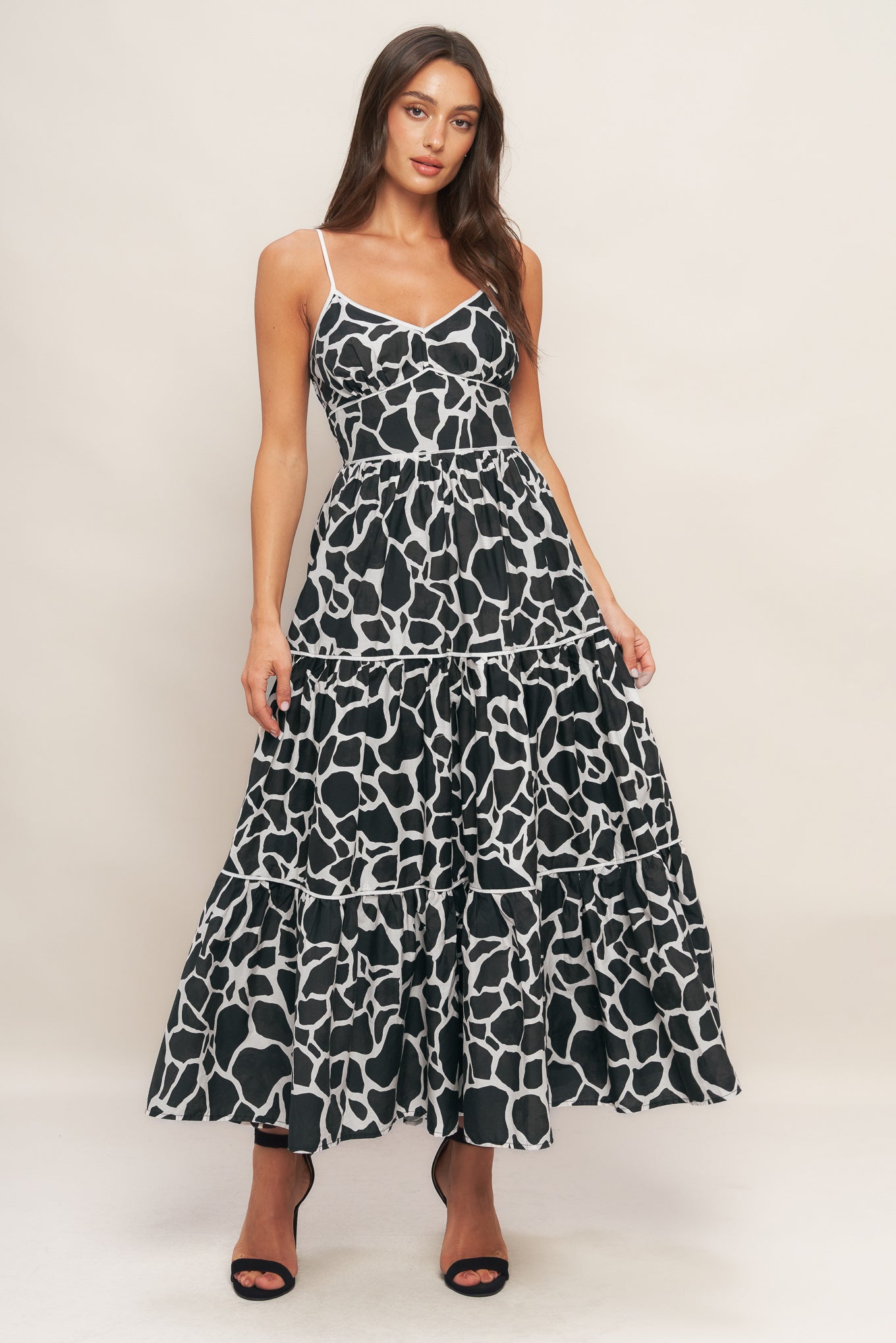 URBAN WILD WOVEN MIDI DRESS