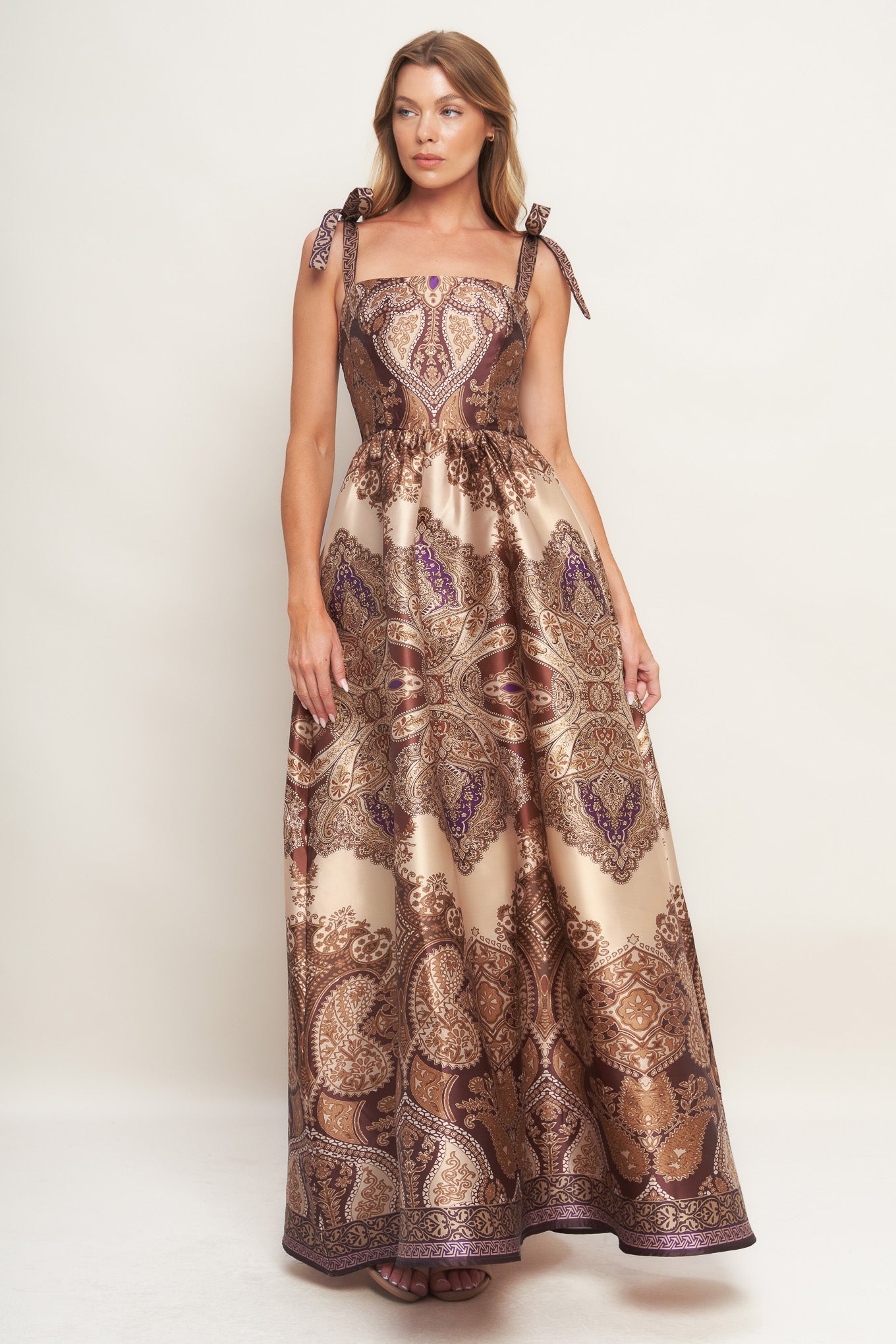 MYSTIC SERENADE WOVEN MAXI DRESS