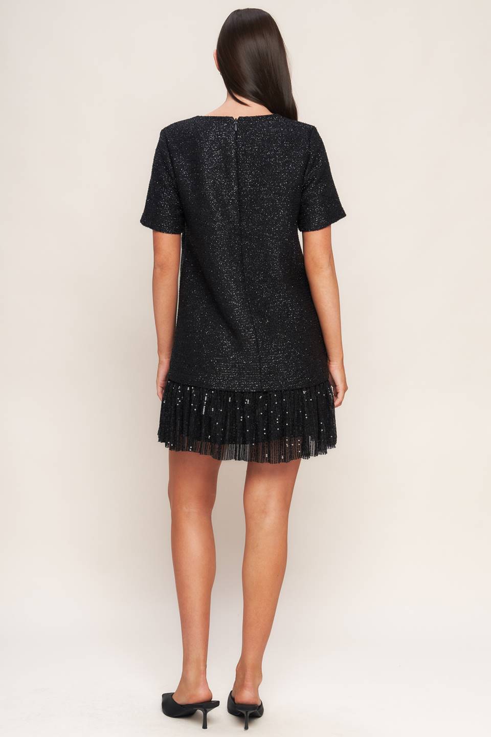 SPARKLE AFFAIR TWEED MINI DRESS