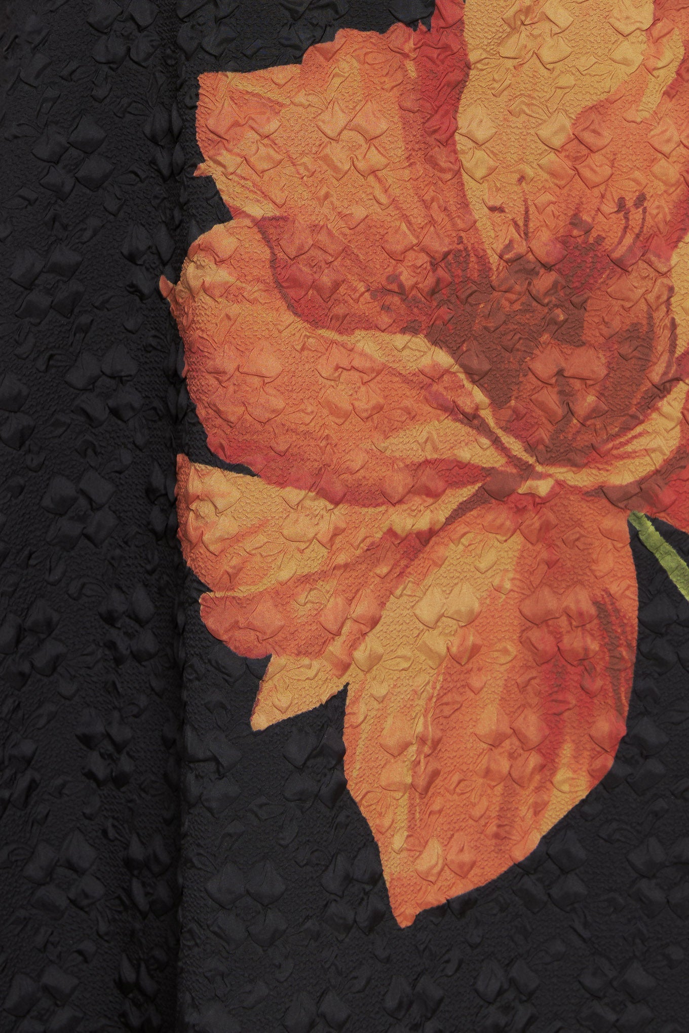 ART NOUVEAU BLOOM WOVEN MIDI DRESS