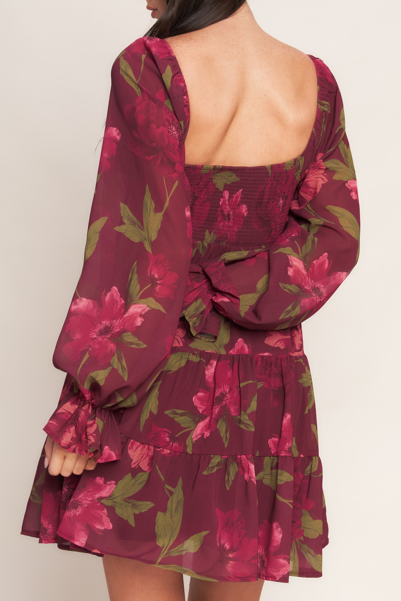 BLOOM RHAPSODY WOVEN MINI DRESS