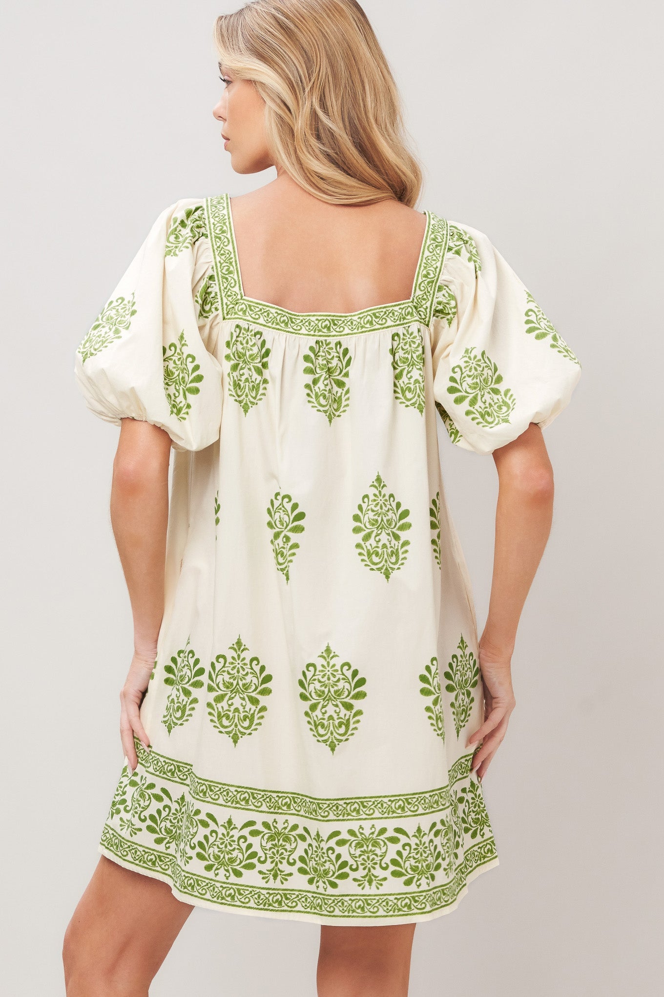 SWEET MEADOW WOVEN MINI DRESS