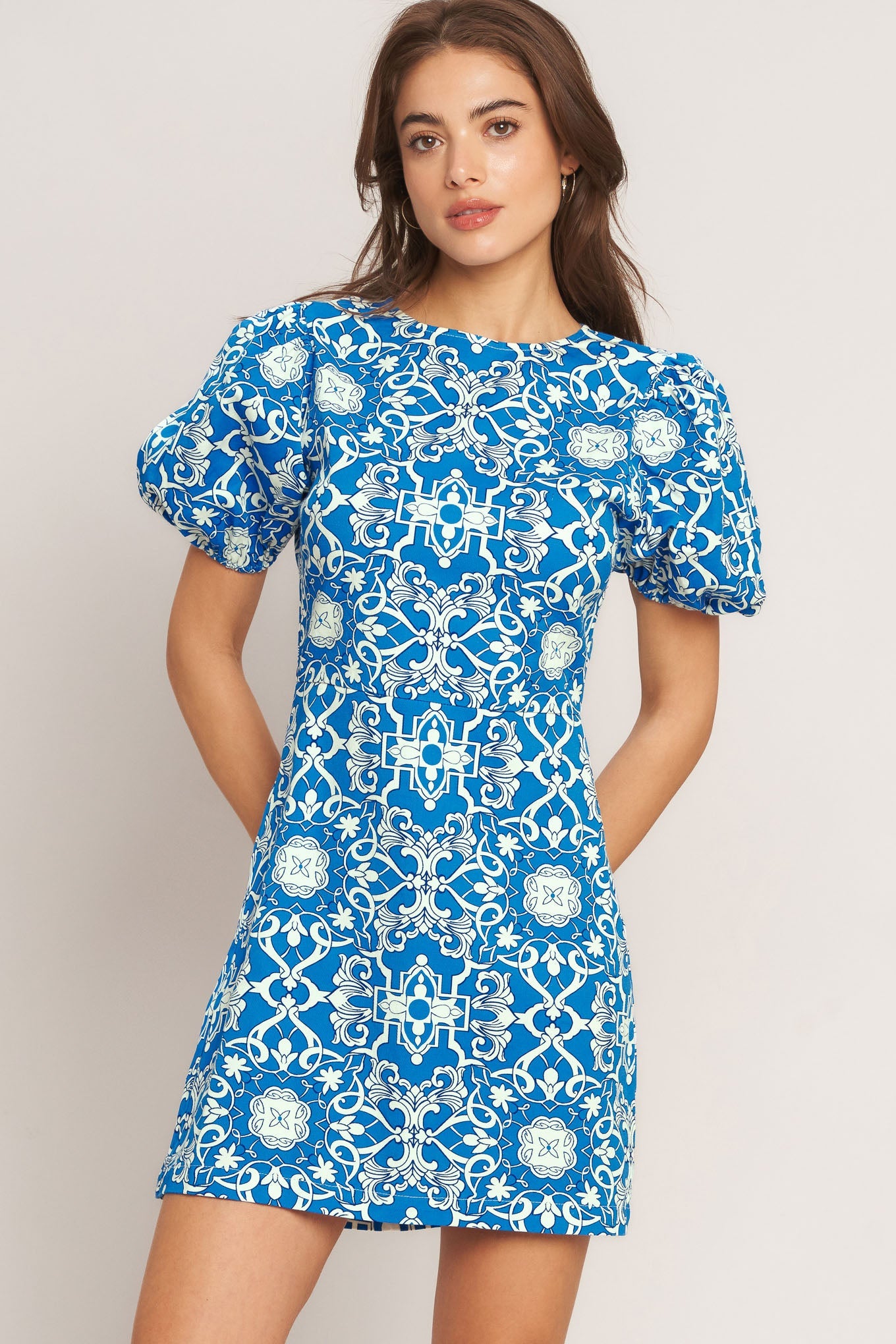 CITY VIBE WOVEN MINI DRESS