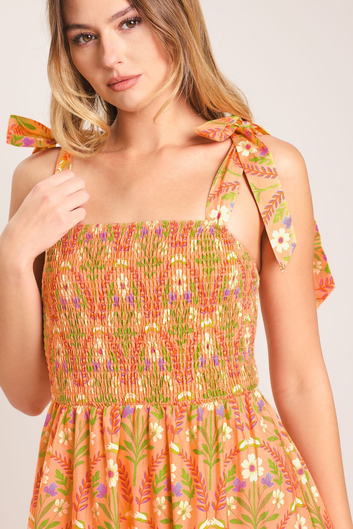 SUNKISS FLORAL WOVEN MAXI DRESS