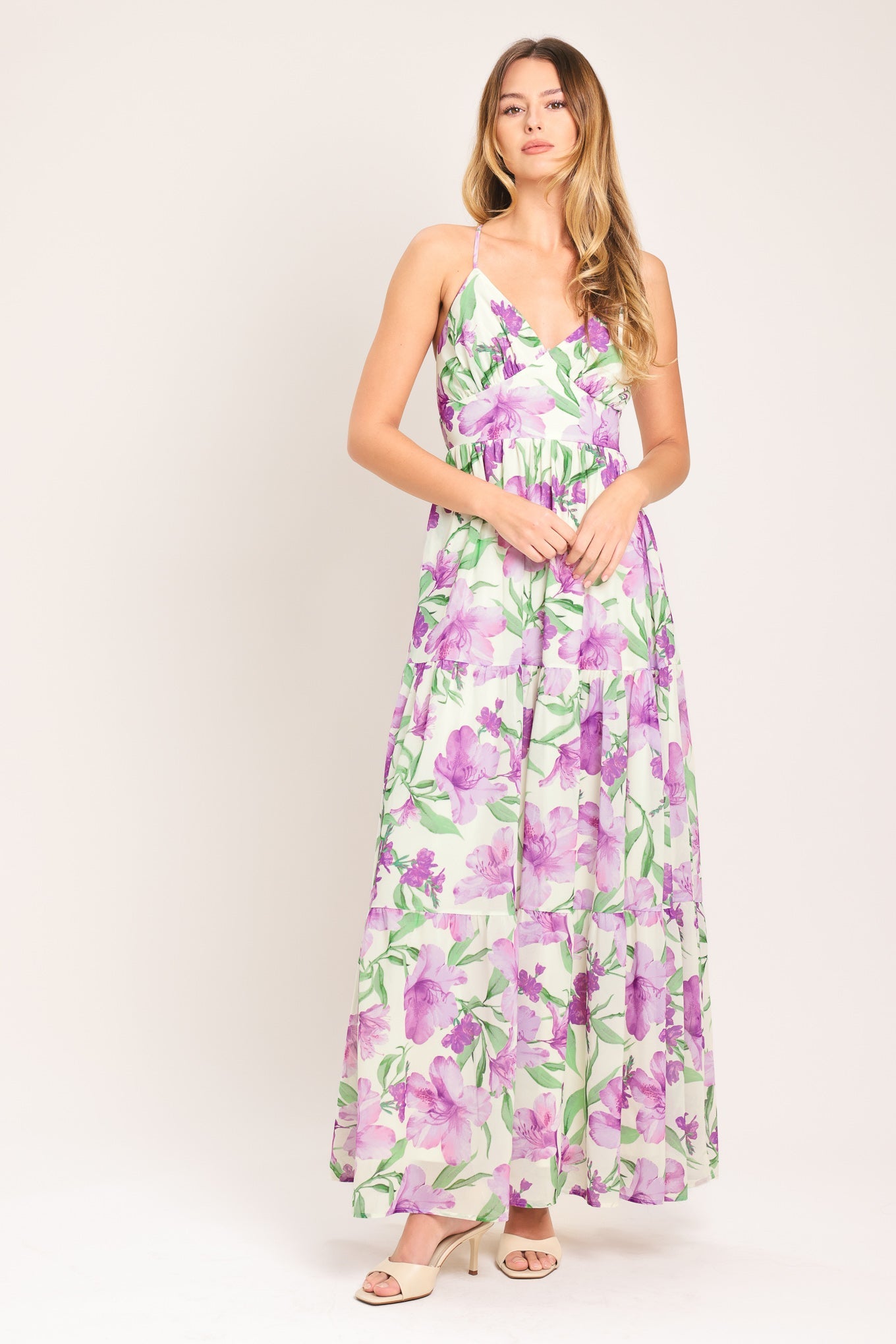 GARDEN SWEETHEART WOVEN MAXI DRESS