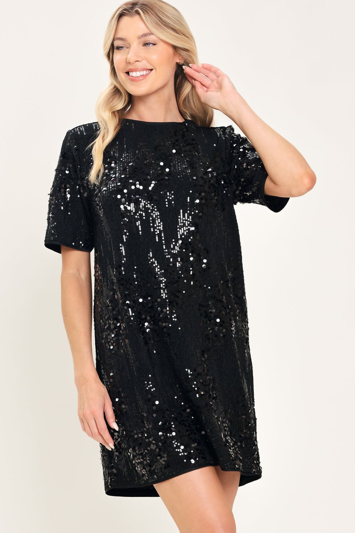 NOIR & IVORY BLACK/CREAM STATEMENT DRESS