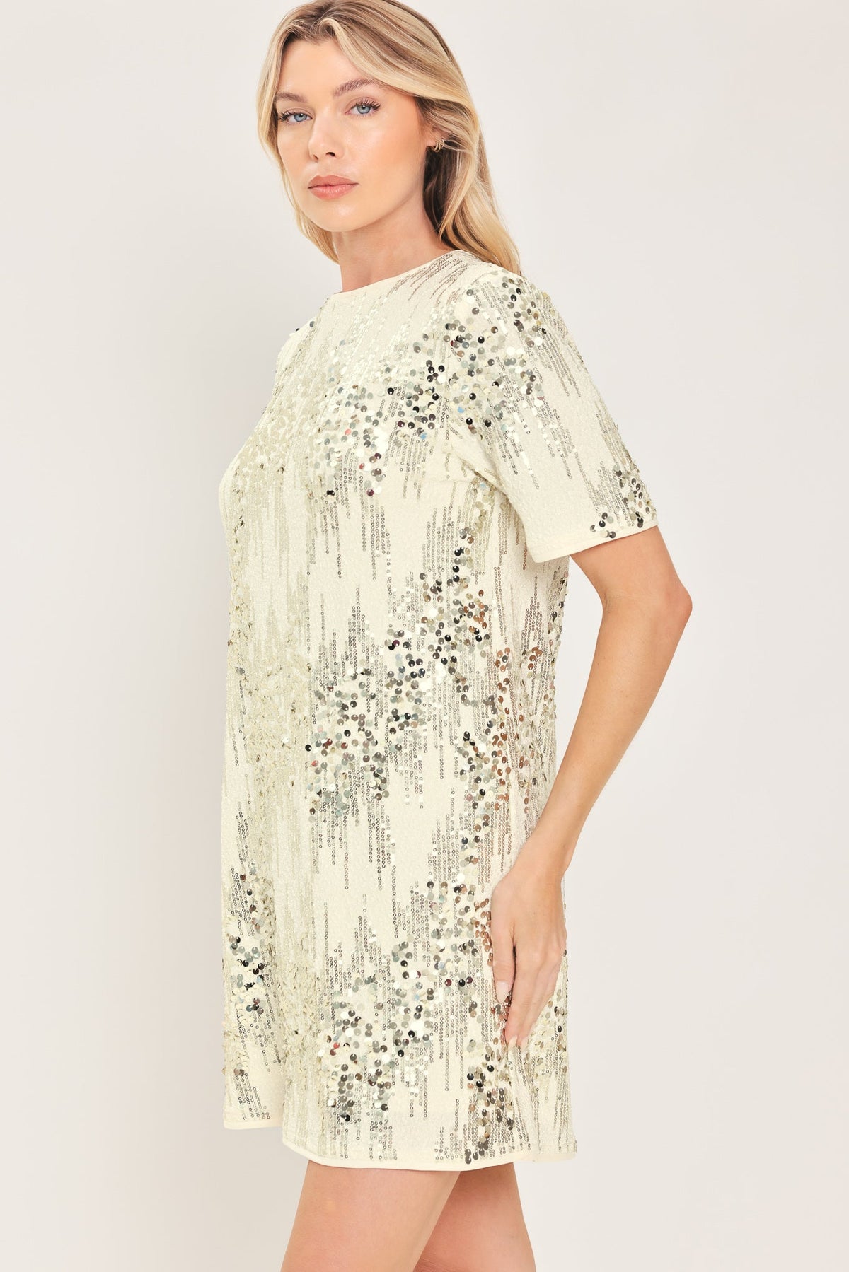 NOIR & IVORY BLACK/CREAM STATEMENT DRESS