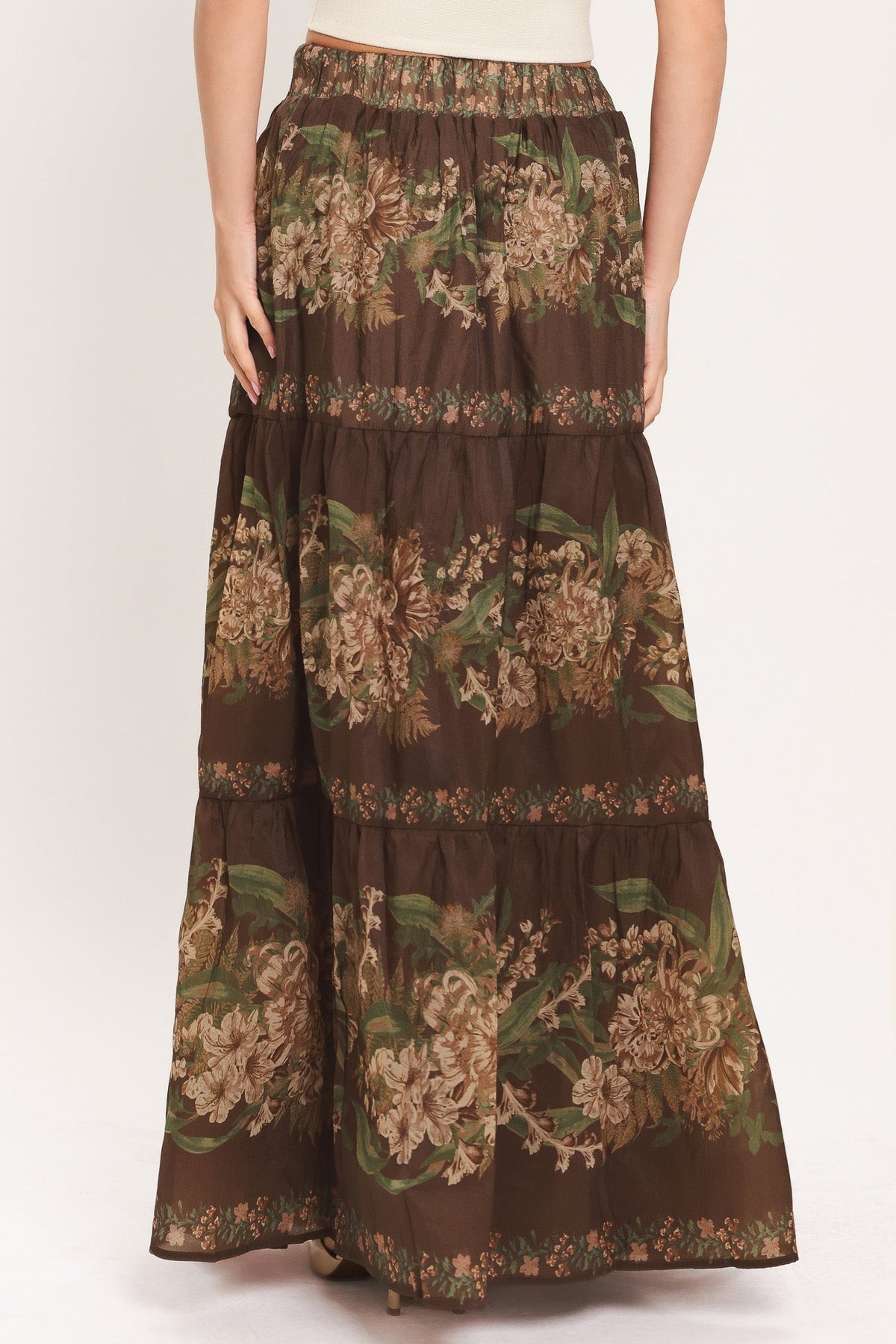 CELEBRITY MOMENT WOVEN MAXI SKIRT