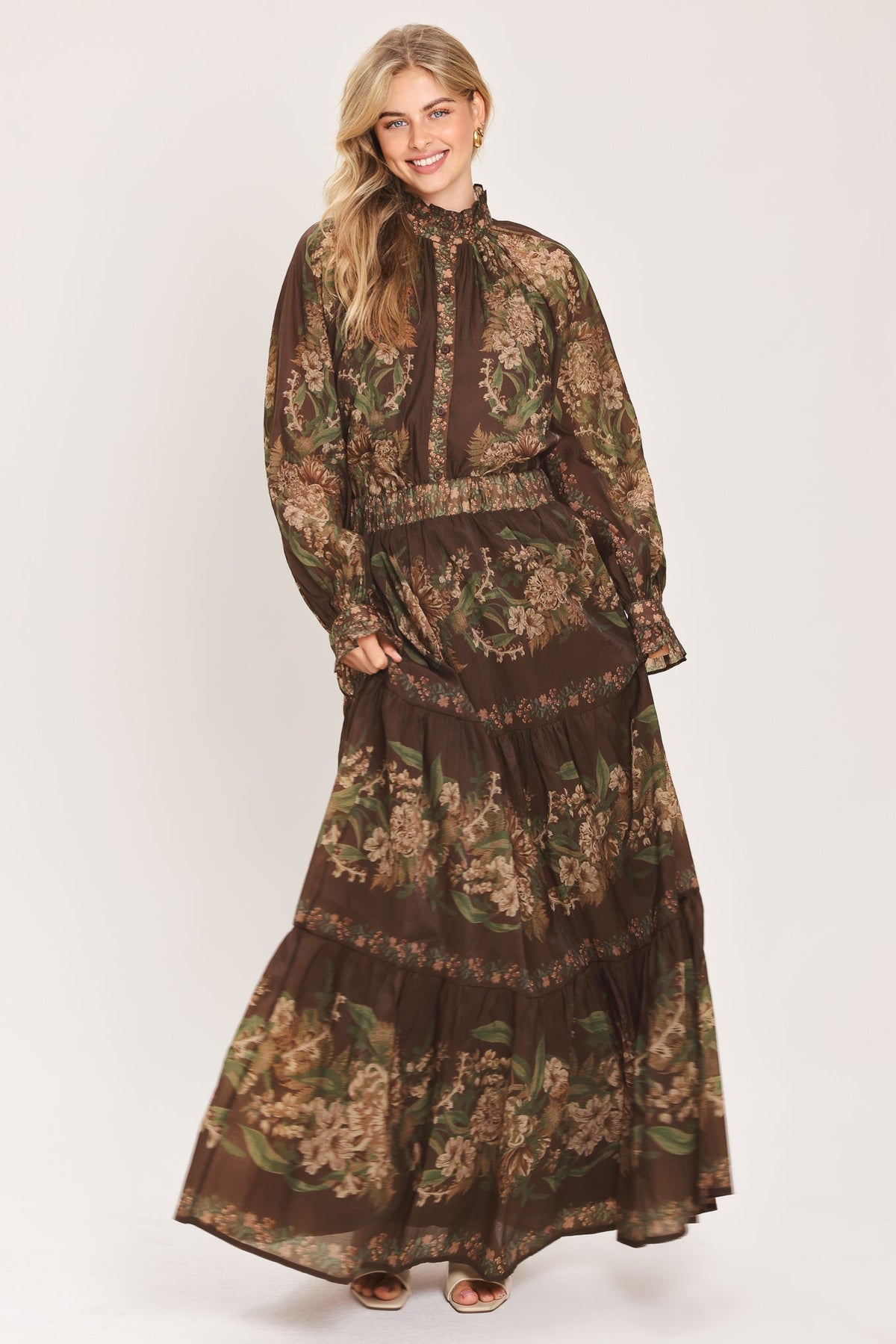 CELEBRITY MOMENT WOVEN MAXI SKIRT