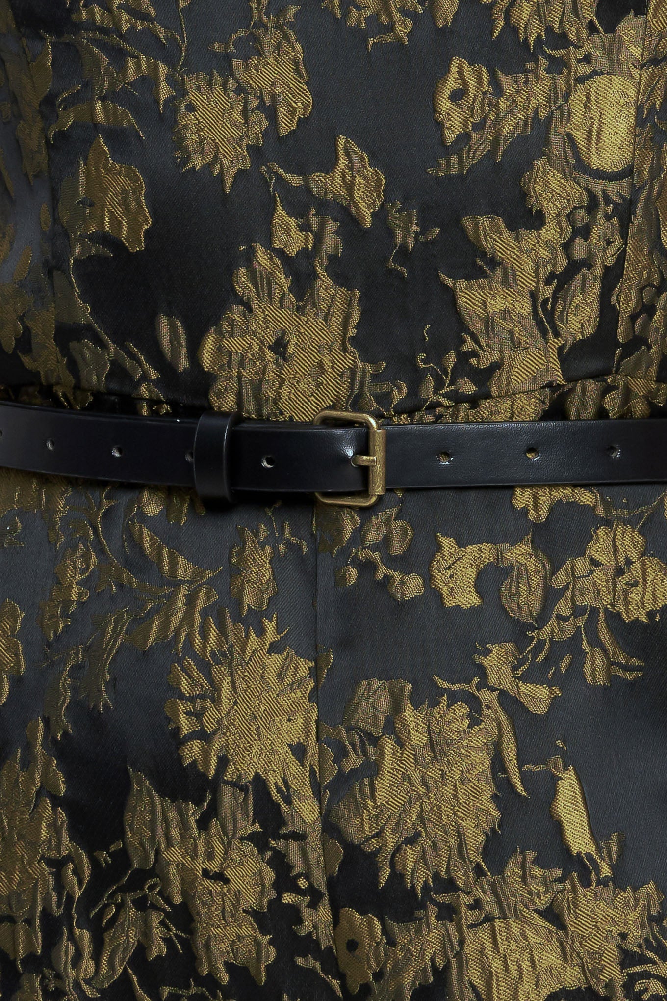 SHADOW LUXE JACQUARD WOVEN JUMPSUIT