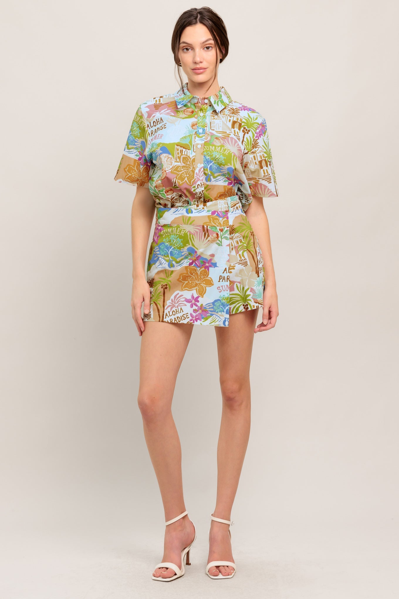 JUST ADD SUNSHINE WOVEN SKORT