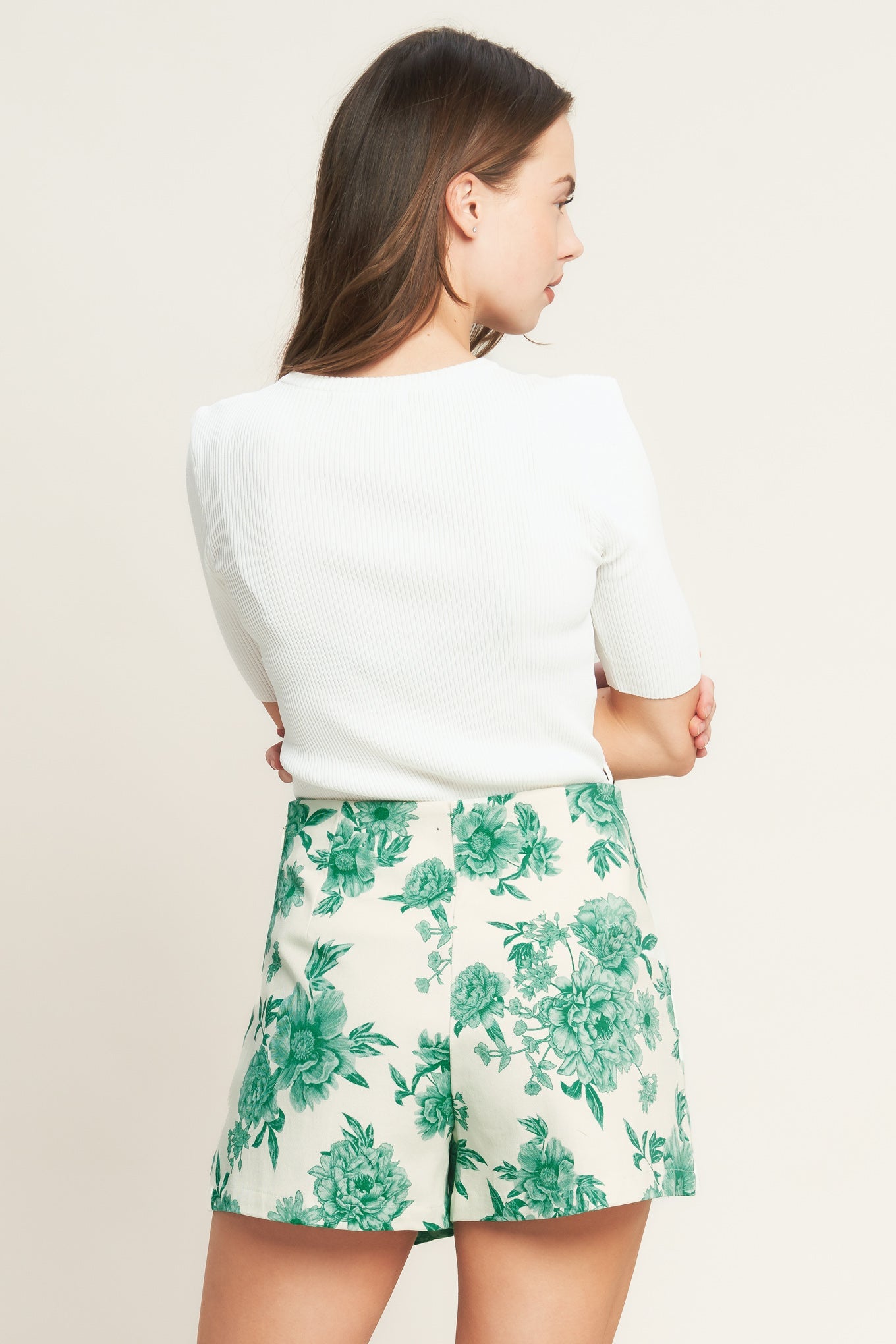 BOTANICAL POP WOVEN SKORT