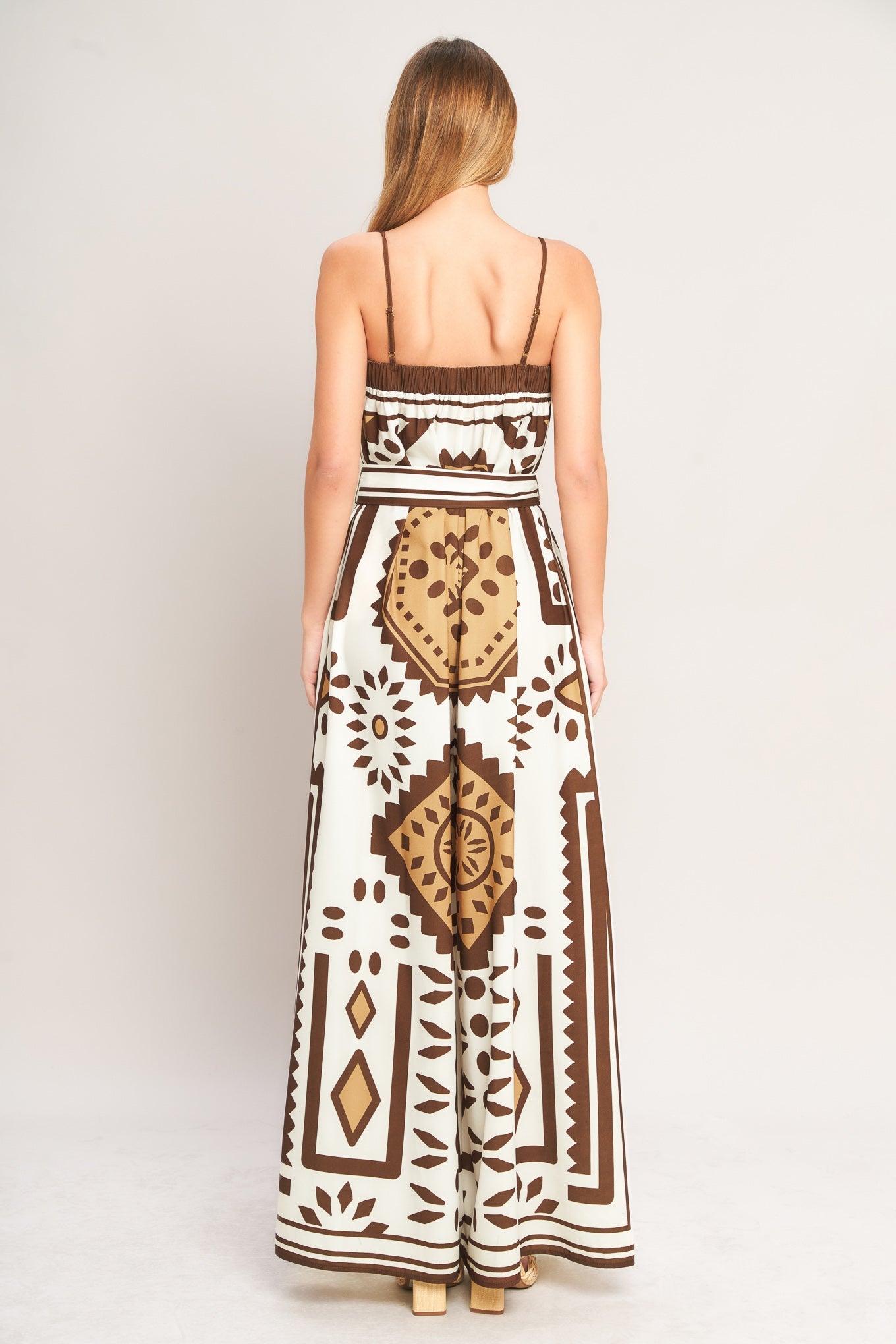 EARTHY ELEGANCE BOHO WOVEN JUMPSUIT
