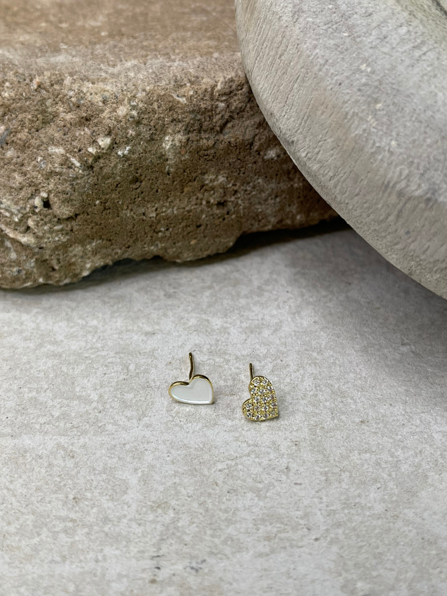 XO Gold Dipped Stud Earring Set