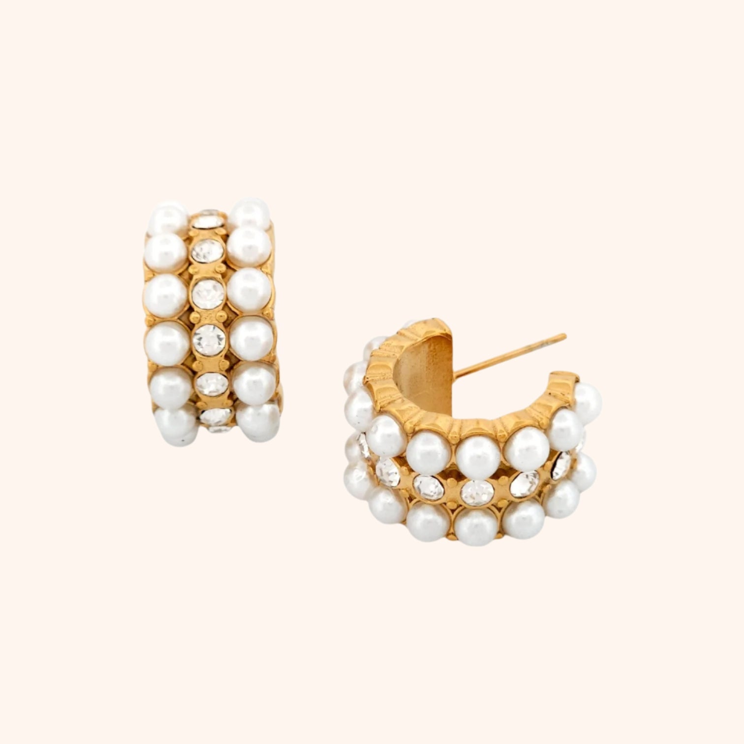 Lustrous Divine Hoops