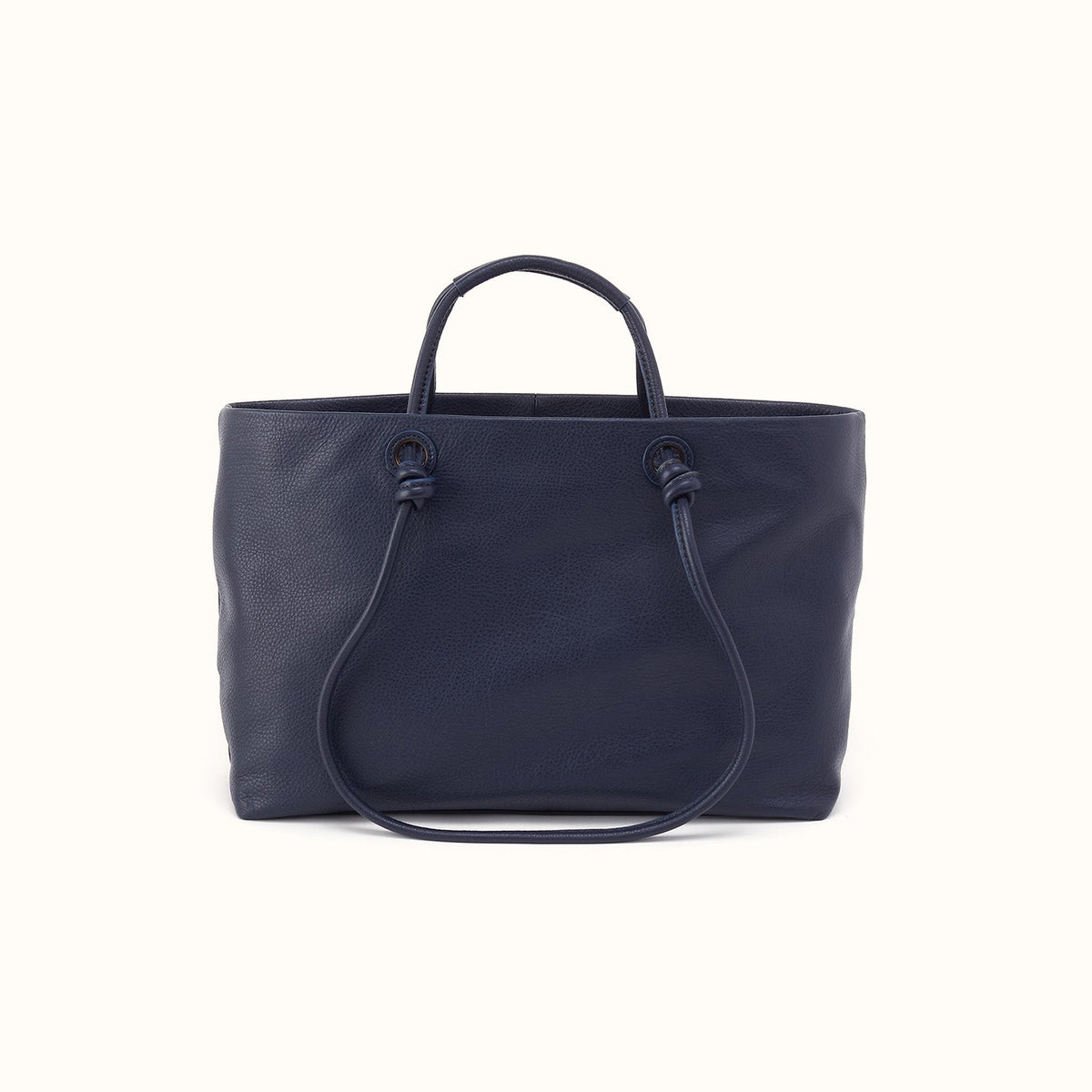Studio Softie Tote In Pebbled Leather - Ink Navy