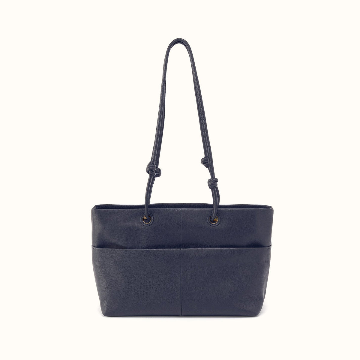 Studio Softie Tote In Pebbled Leather - Ink Navy