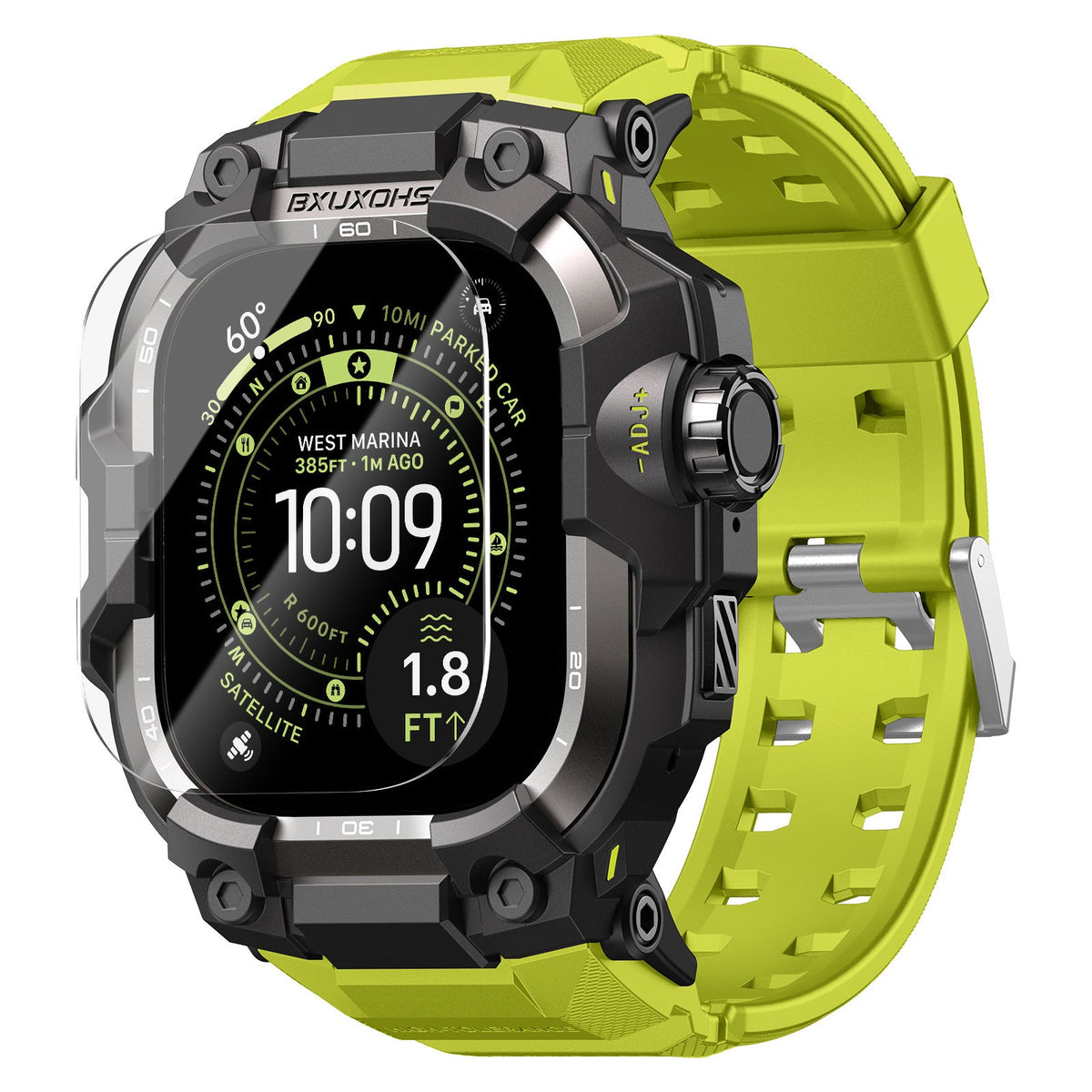 Zinc Alloy Modified Protective Case With An Integrated Watch Band
