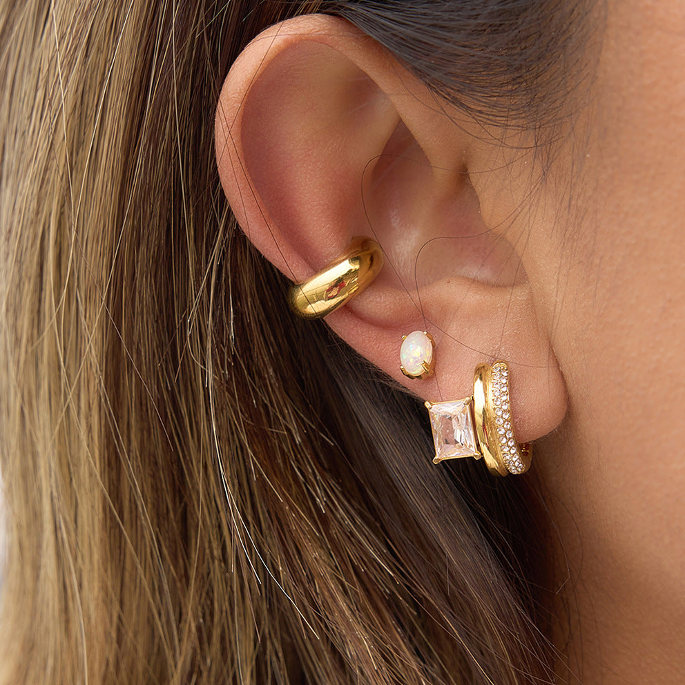 Zircon Ear Cuff Earring Collection