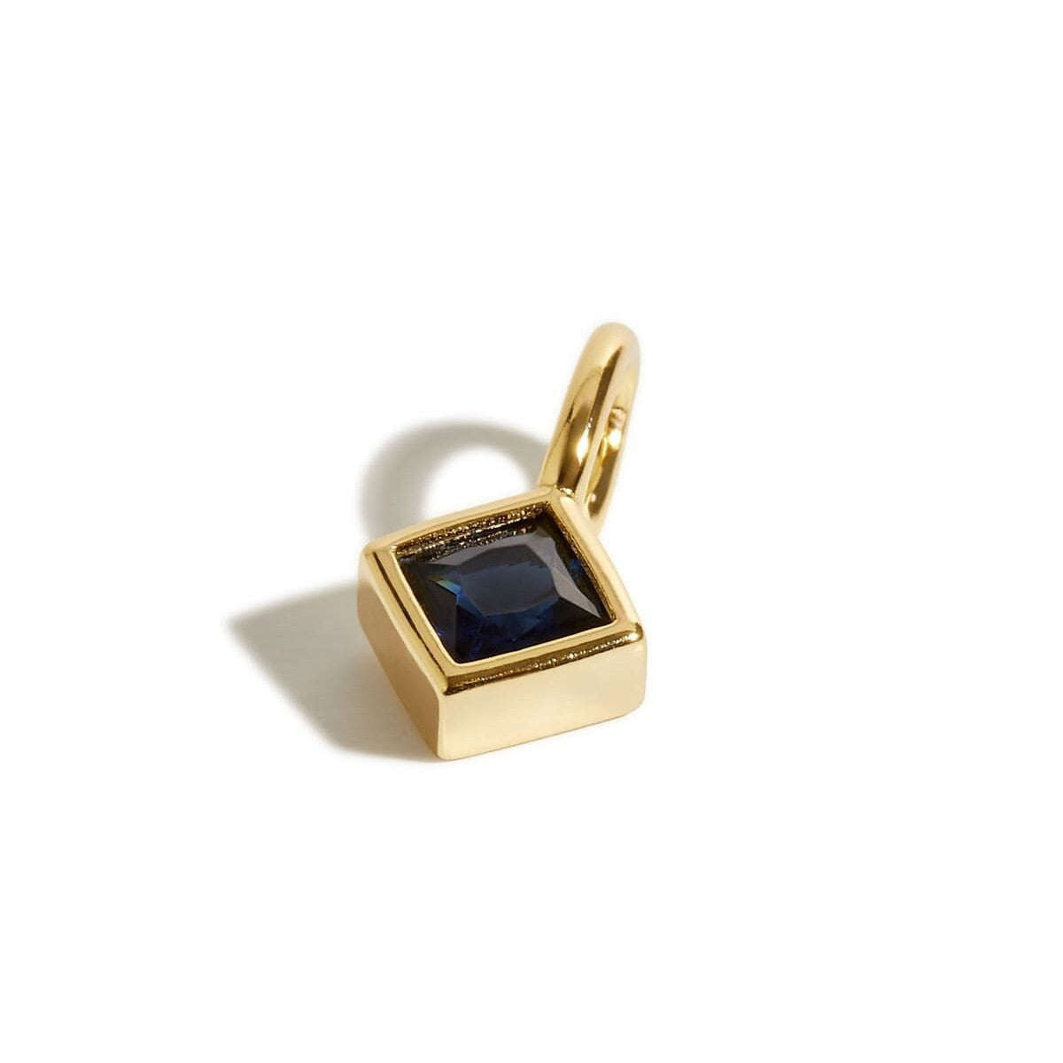 18K gold letters with birthstone design exquisite and noble necklace