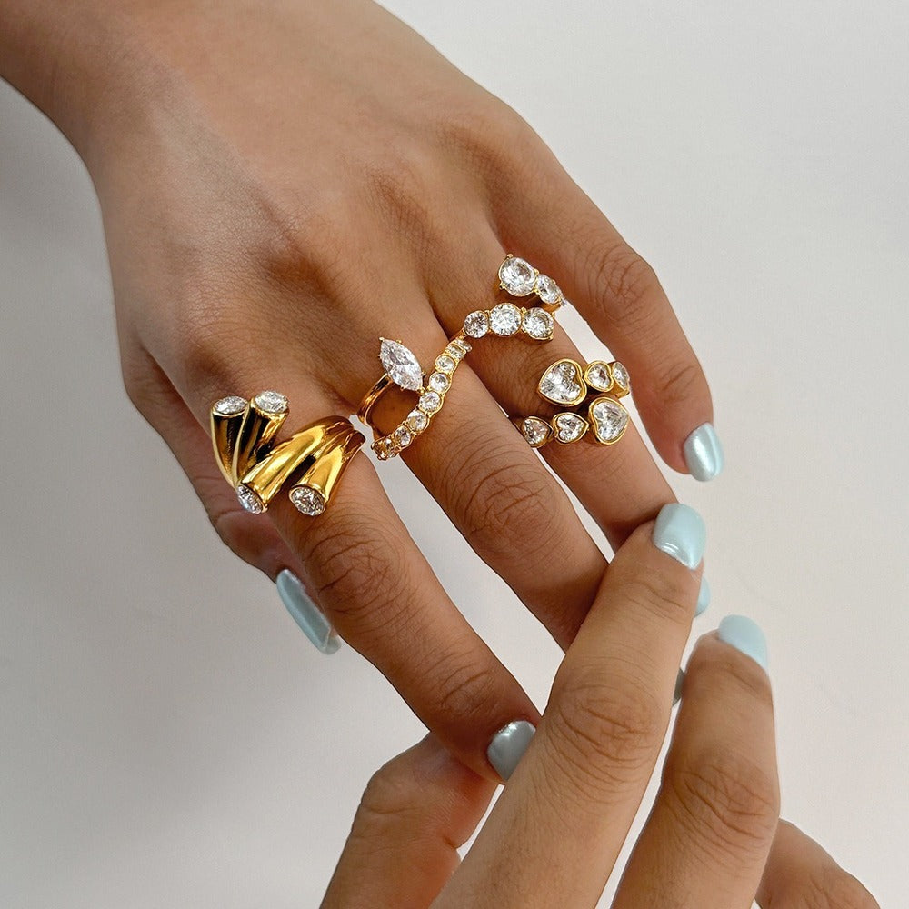 Zircon Cocktail Ring Collection