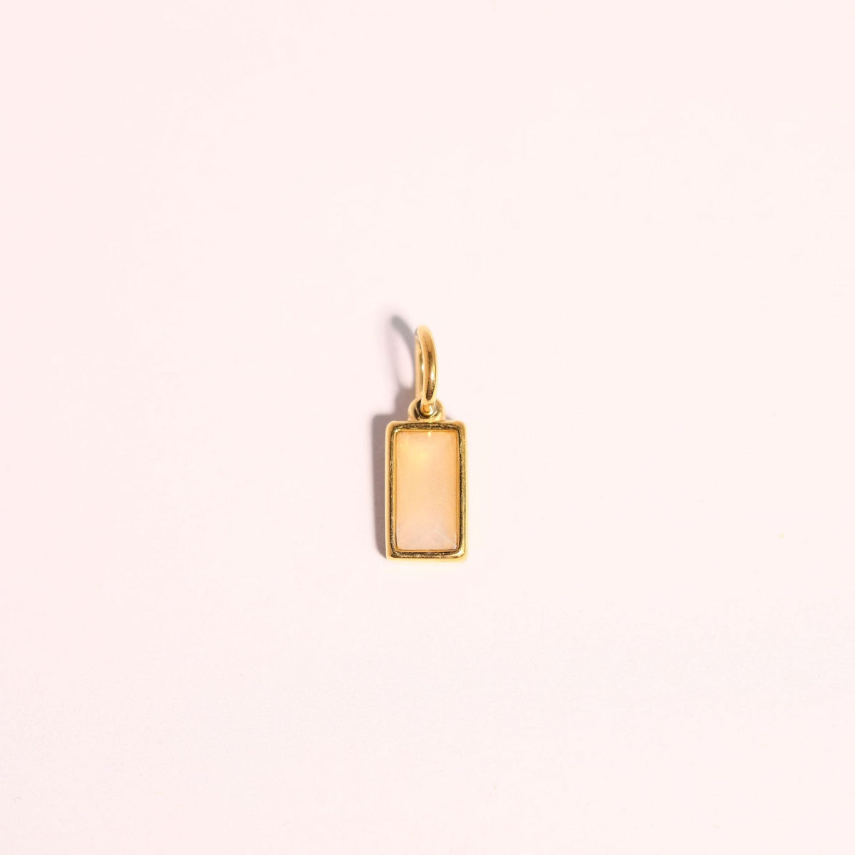 18K gold letters with birthstone design high-end necklace