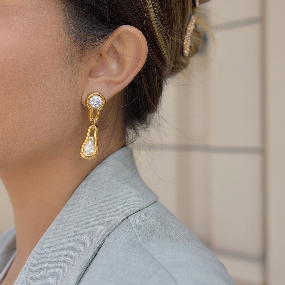 Zircon Earrings Ring Collection