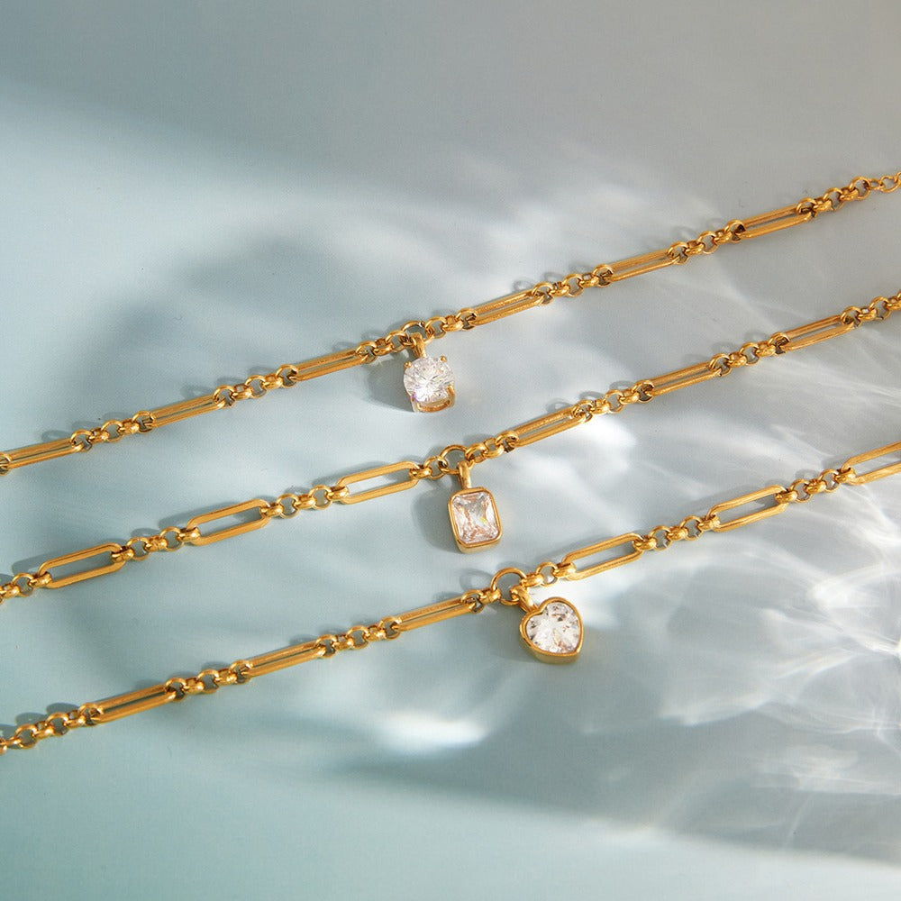 Zircon Station Bracelet Collection