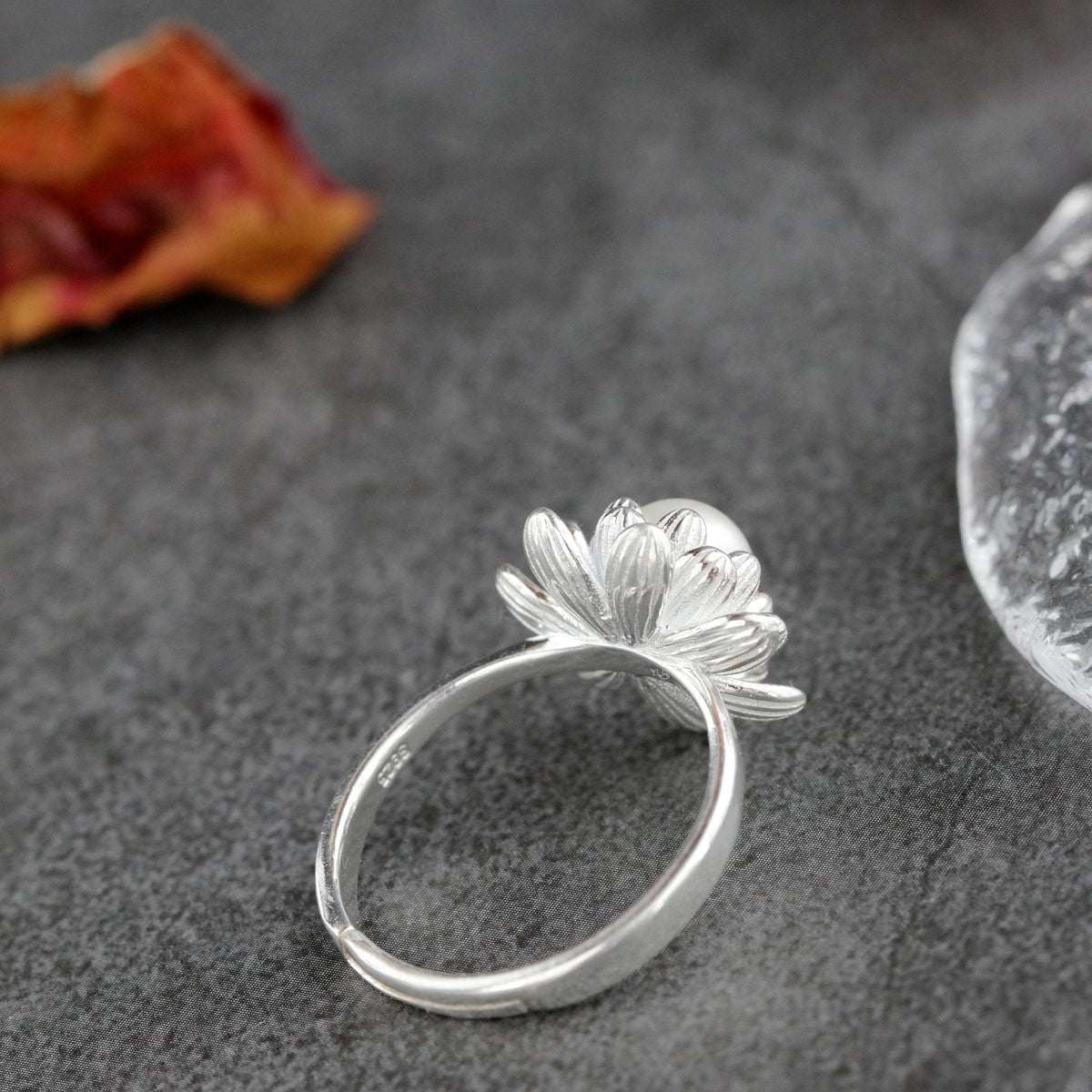 Natural Freshwater Pearl Handmade Silver Ring
