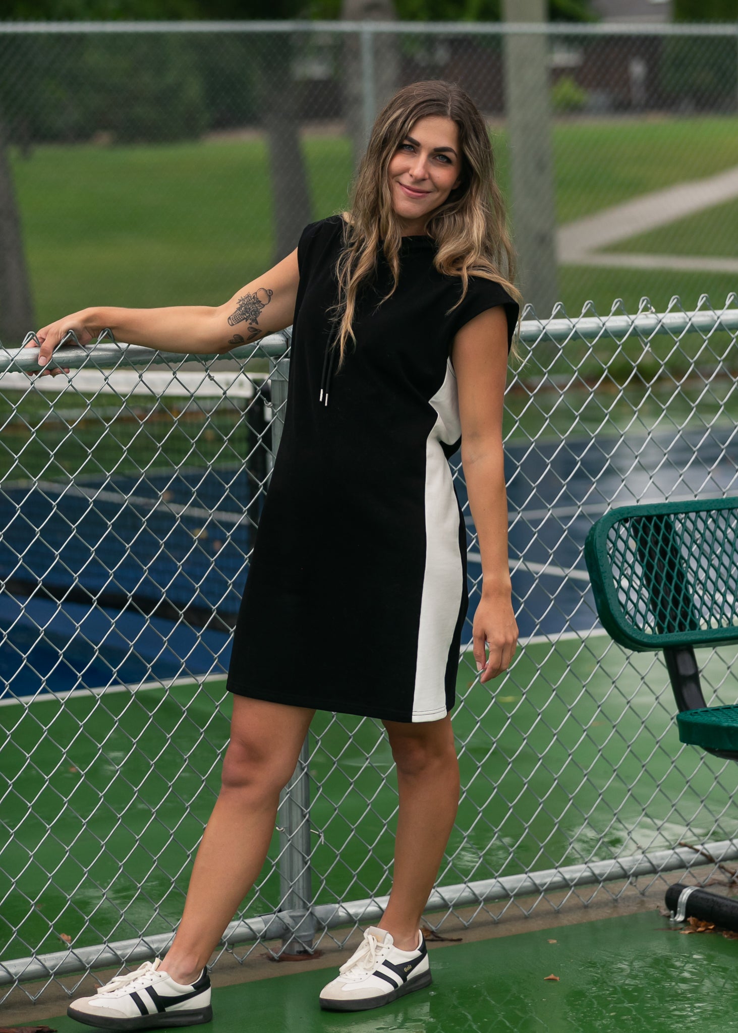 Asher Hooded Sweatshirt Dress