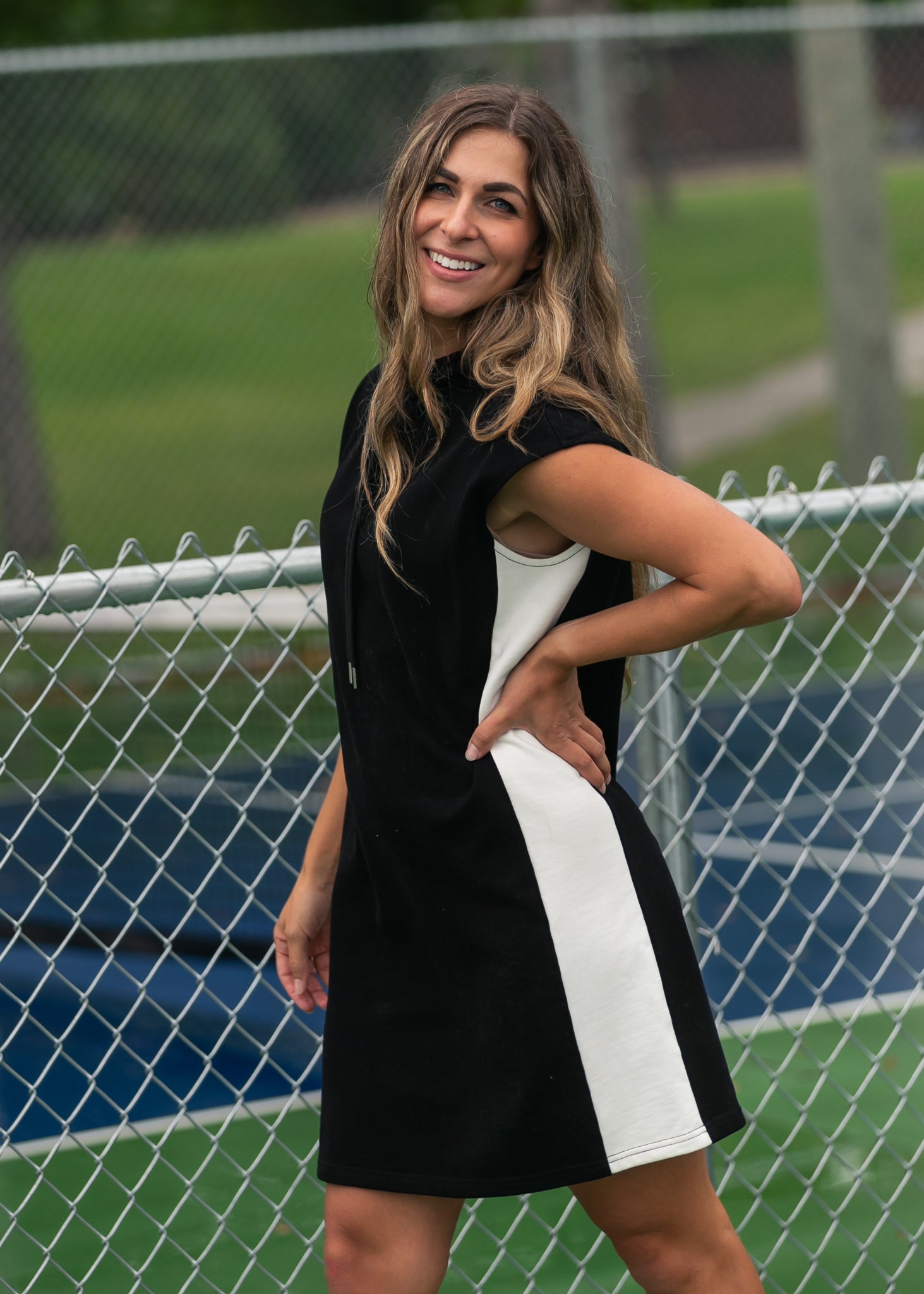 Asher Hooded Sweatshirt Dress