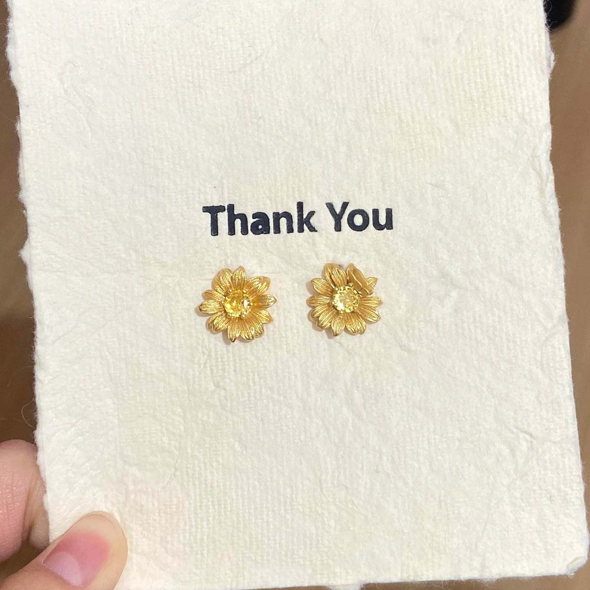 Gold Butterfly Flower Stud Earrings For Women Niche Elegant Versatile Earrings Daily Commute Light Luxury Trendy Ear Jewelry Wholesale
