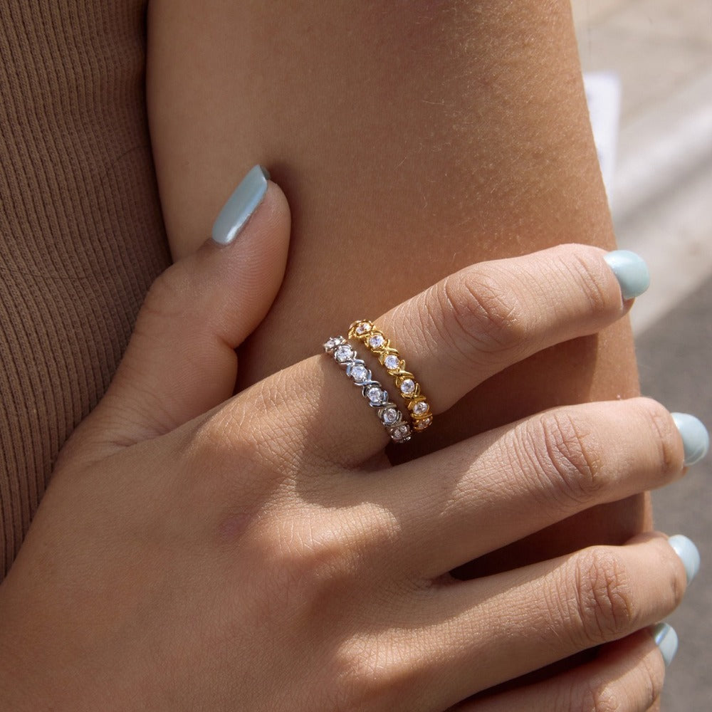 Zircon Band Ring Collection
