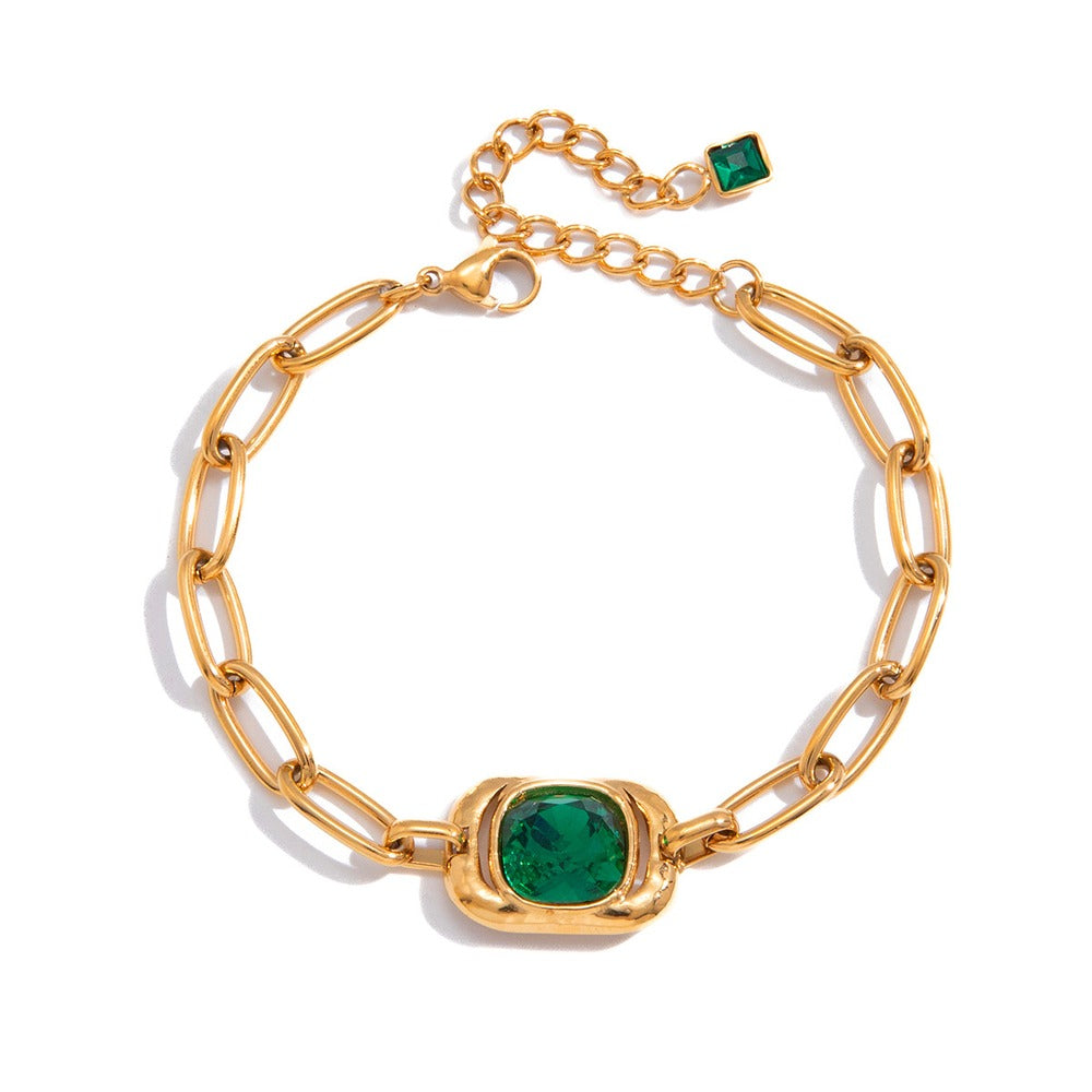 Green Zircon Hand Chain Collection