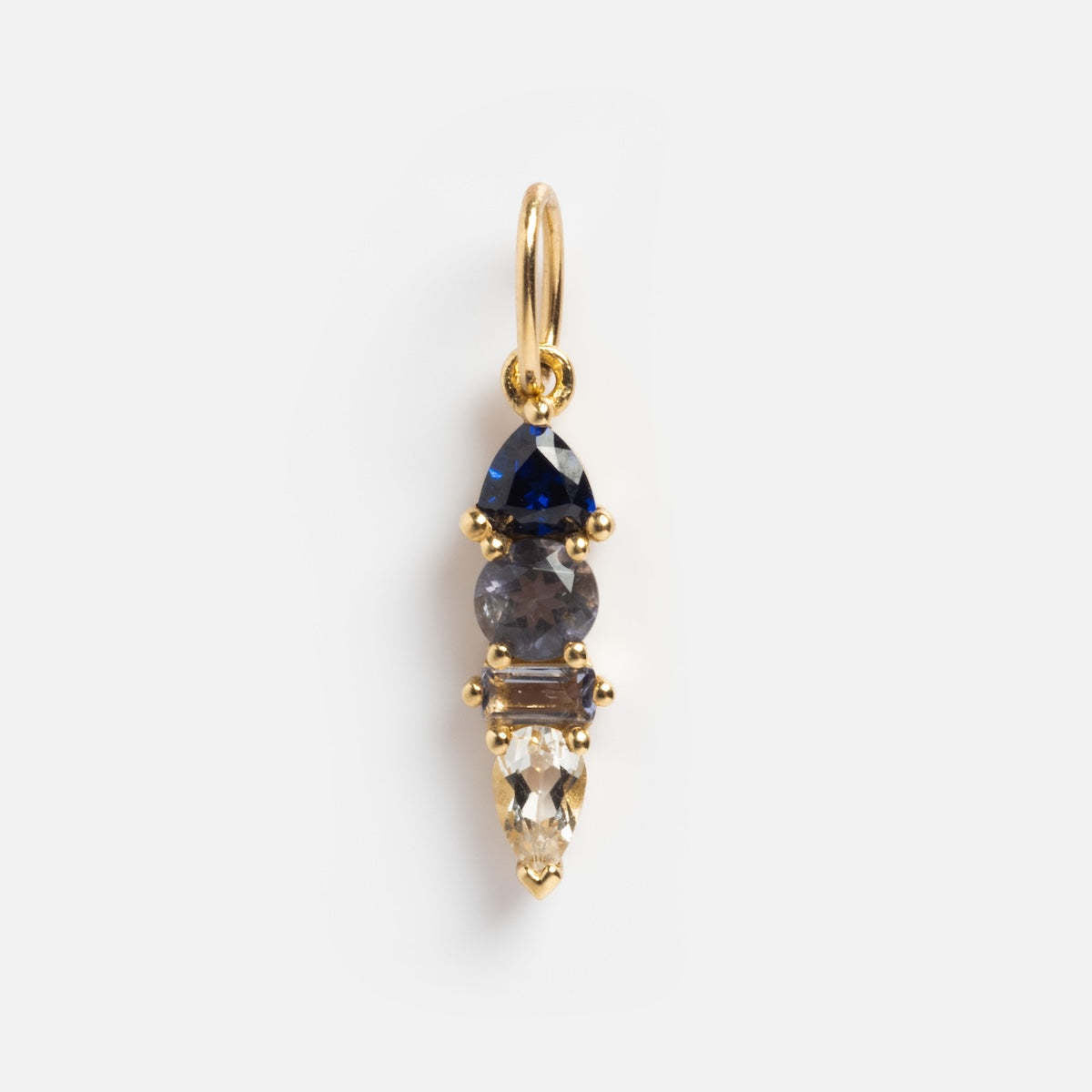 18K gold letters with birthstone design beautiful and dazzling necklace